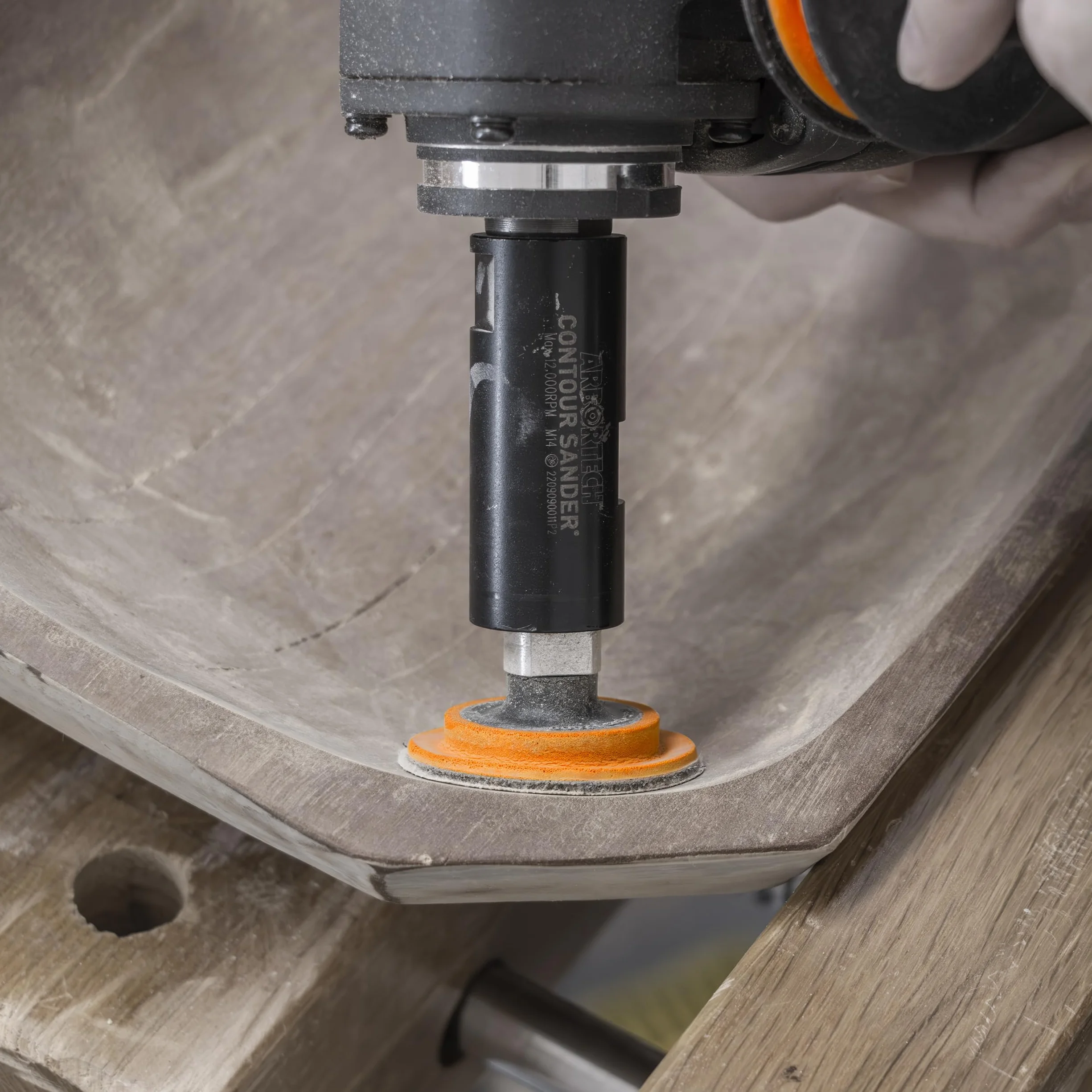 ARBORTECH Contour Sander 50mm M14 x M5 Mini Accessorio per Levigatrice orbitale casuale per Smerigliatrice Angolare