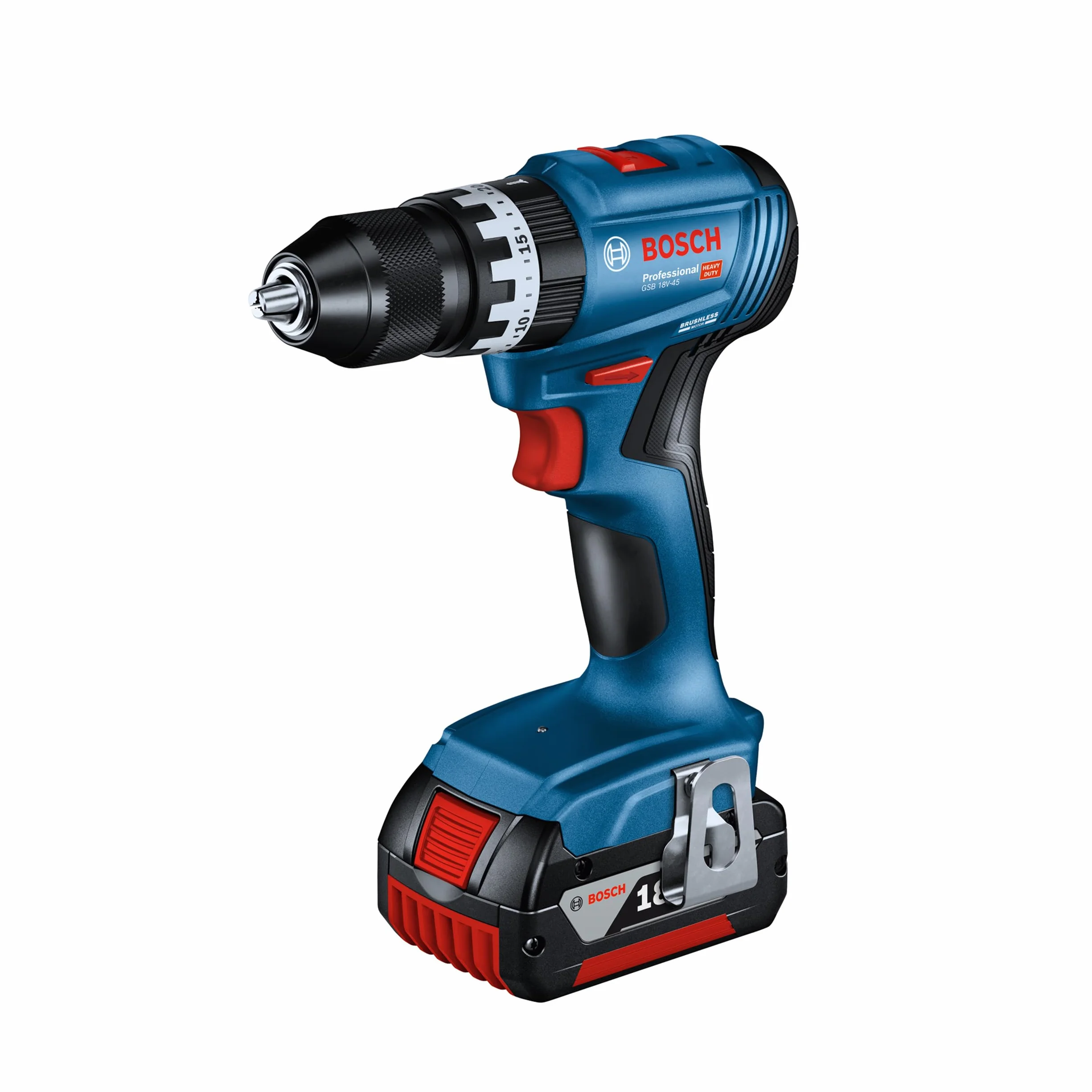Bosch Professional 18V System Combo kit a batteria: GSB 18V-45 + GBH 18V-22 + GWS 18V-8 (incl. 3 batterie GBA 4.0Ah, GAL 18V-40, borsa degli attrezzi) - Amazon Exclusive
