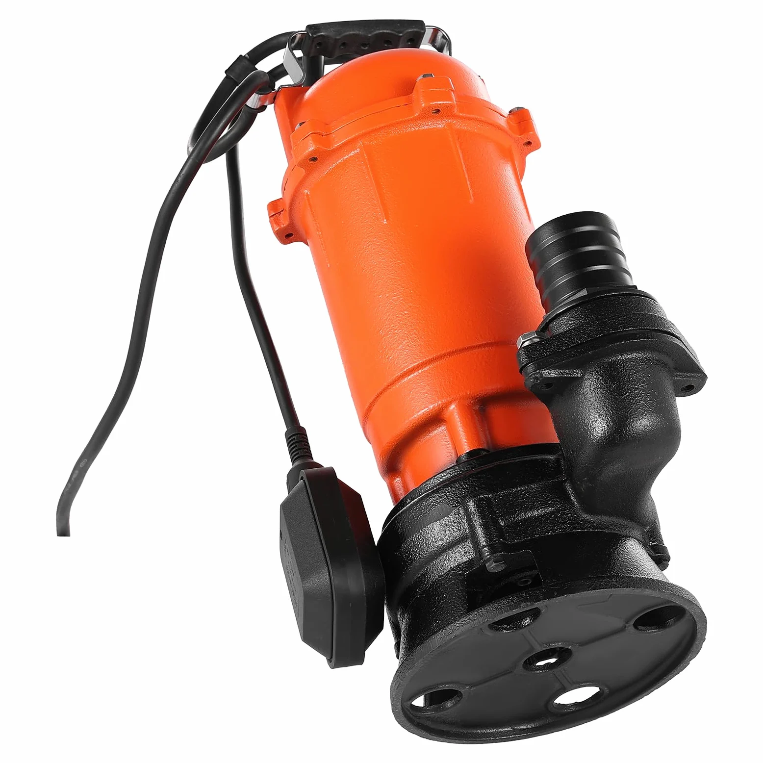 VEVOR Pompa Sommergibile per Acqua Sporca da 1500 W, 22800 L/H, in Ghisa con Interruttore a Galleggiante Automatico, Sollevamento Massimo 18 m, Scarico di Acqua Pulita, per Piscine, Giardino
