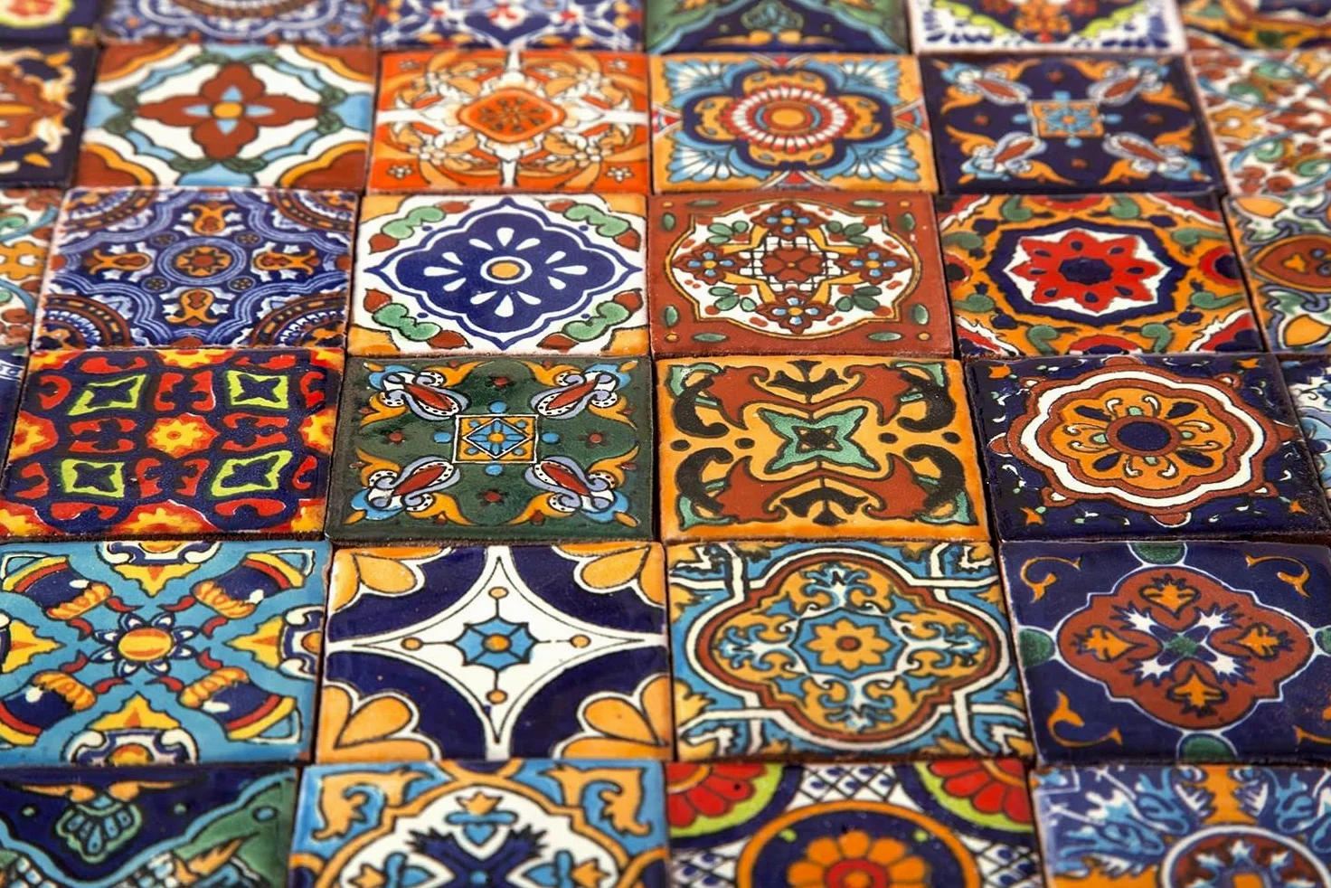 Cerames Piastrelle Mosaico Messicane – 120 ceramiche mattonelle messicane decorative per bagno, doccia, scale, parete posteriore della cucina | Tessere mosaico ceramica 5x5 cm