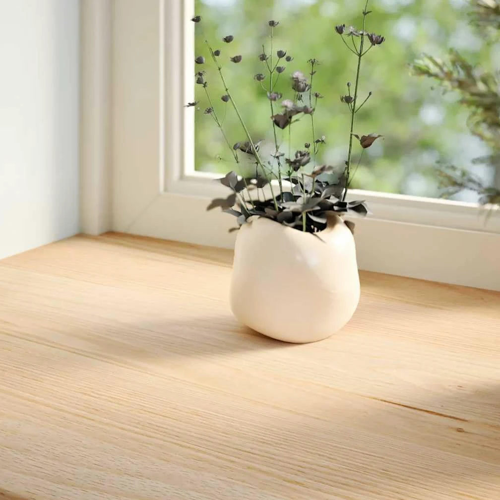 Gecheer Davanzali 2 pz Non Trattati 120x30x2cm Legno Massello di Rovere