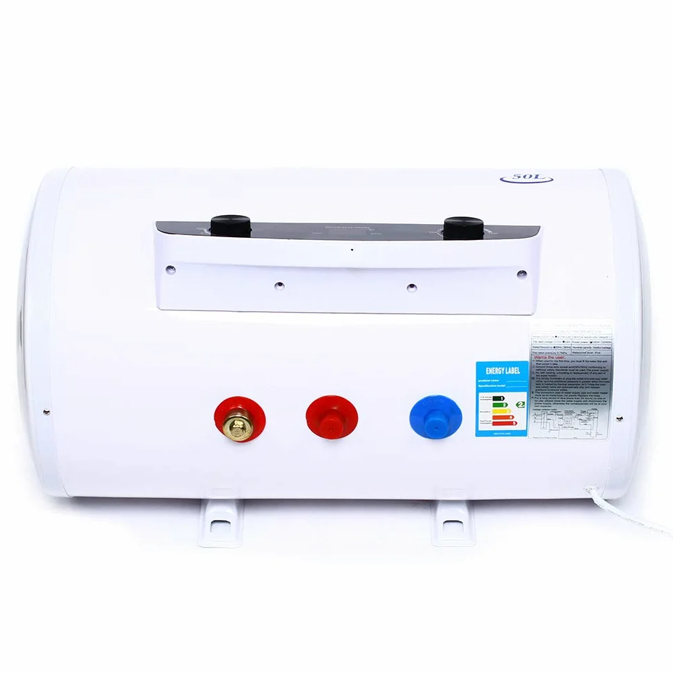 Serbatoio dell'acqua calda elettrico da 50 l, piatto, orizzontale, intelligente, 220 V, 2 kW, scaldabagno elettrico