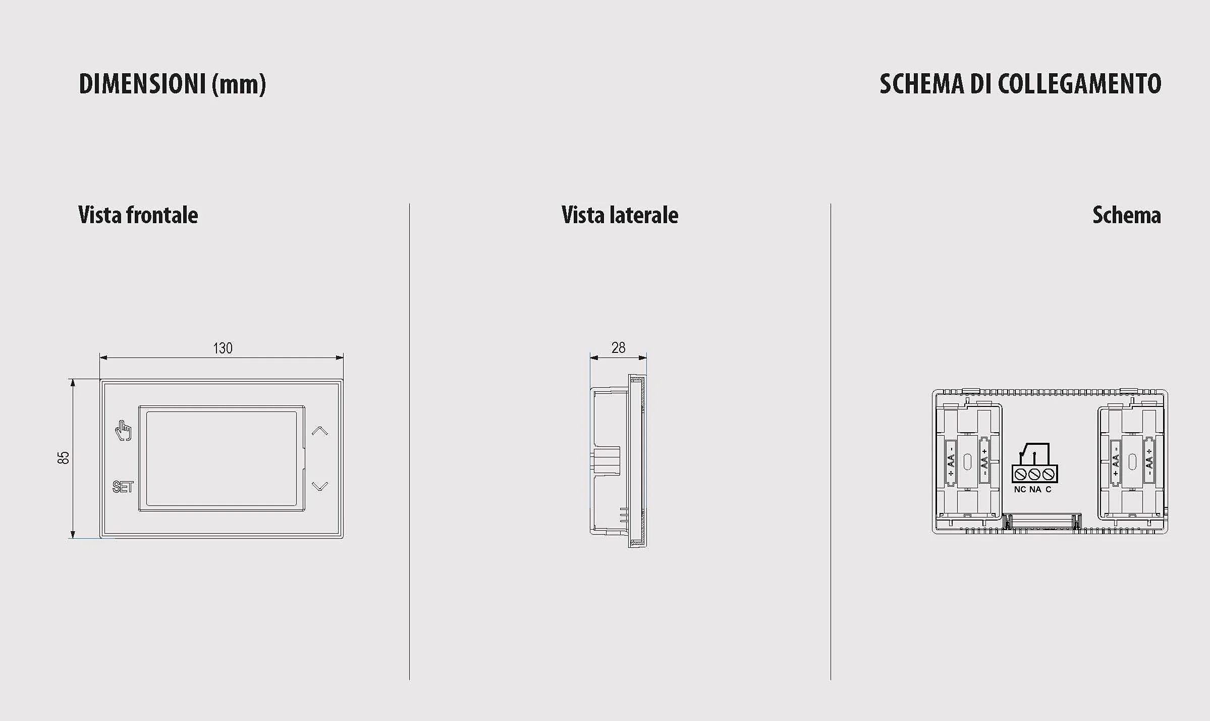 VEMER - Termostato TUO WIFI BATTERIA VE788600 Smart Programmabile per Caldaia Compatibile con Alexa e Google Home Bianco