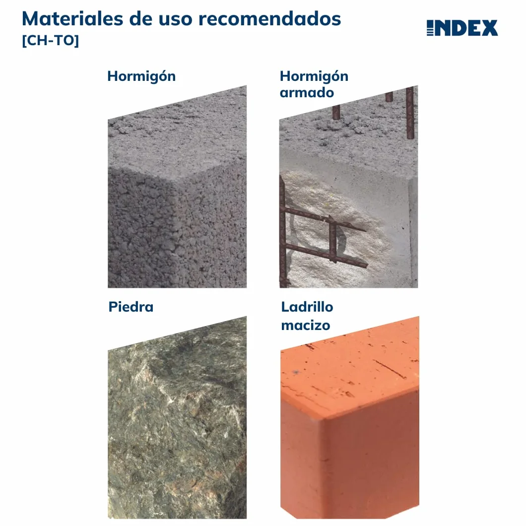 INDEX Fixing Systems CH-TO-Set di 100 ancoraggi antigiro per le cariche elevate, rivestimento zincato, Vite autoperforante a 6,8 mm, ACHT10L