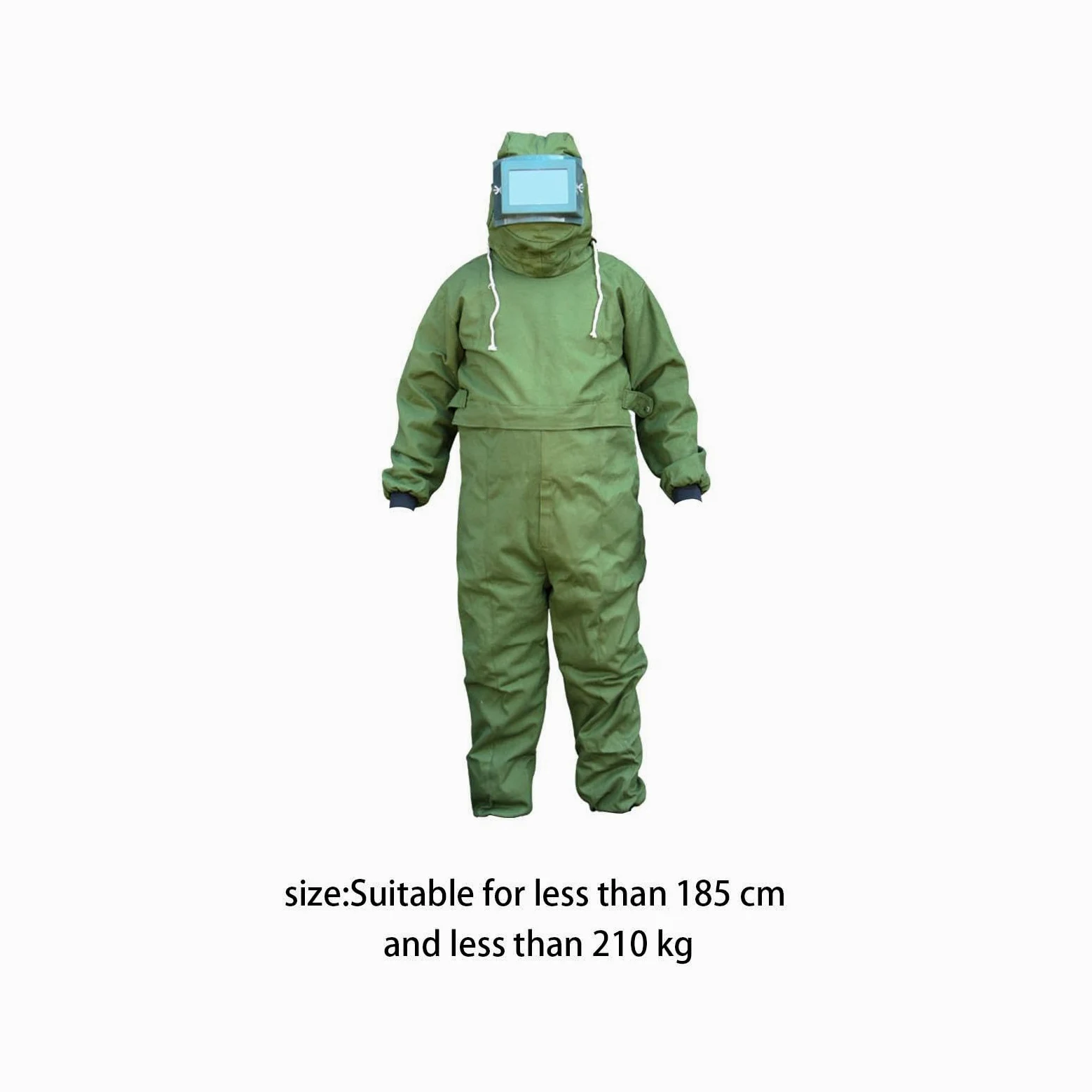perfk Tuta per sabbiatura Tuta da lavoro Polsino elastico Abiti per sabbiatura Abiti protettivi per la pittura con sabbiatura per costruzioni, Verde