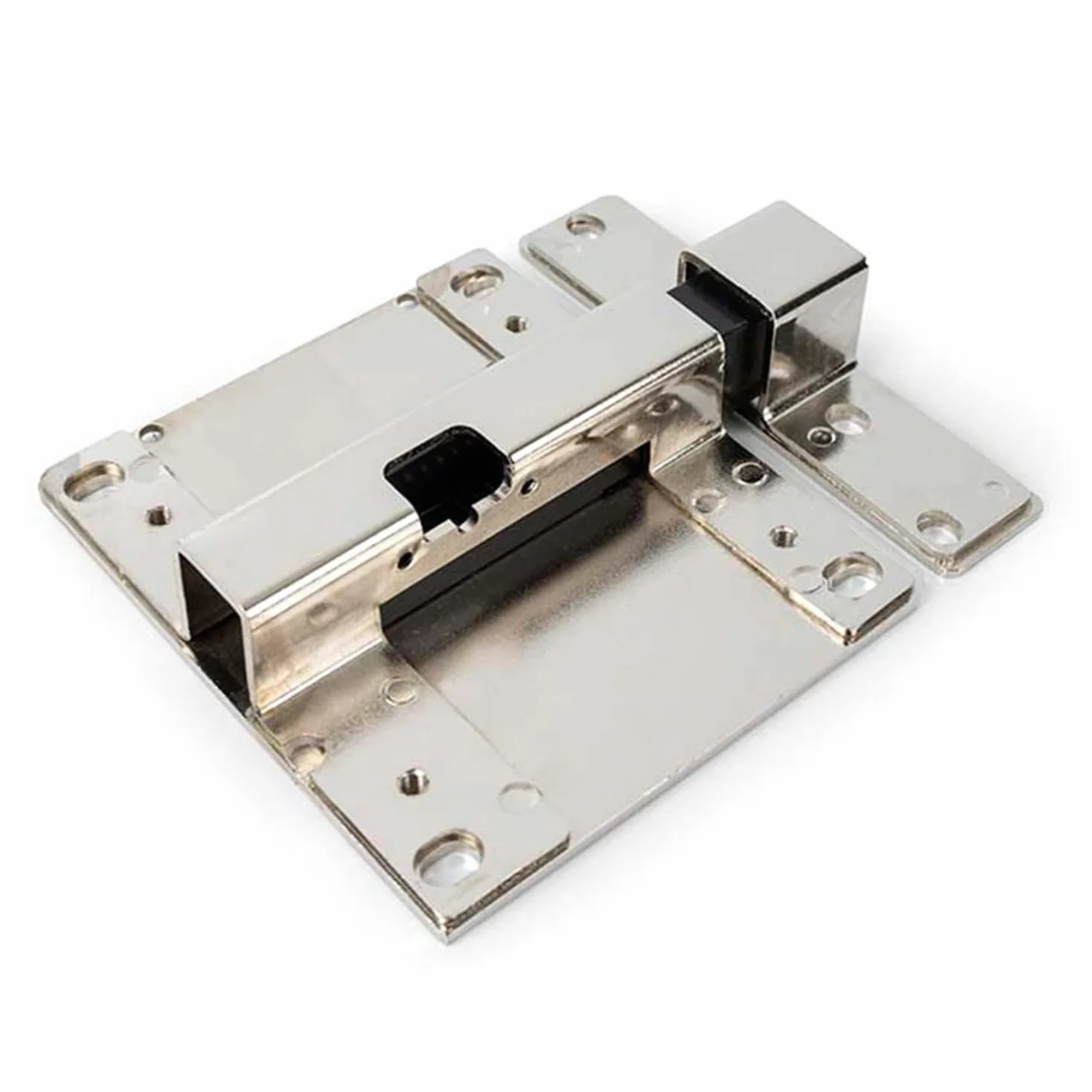 Serratura elettronica invisibile ad alta sicurezza int_LOCK RF 2. Finitura nichel opaco.