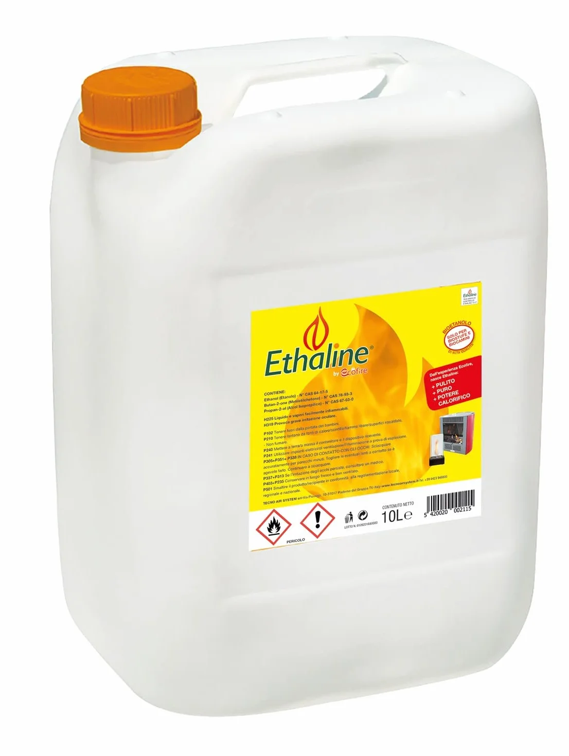 Bioetanolo Ethaline 10 Litri