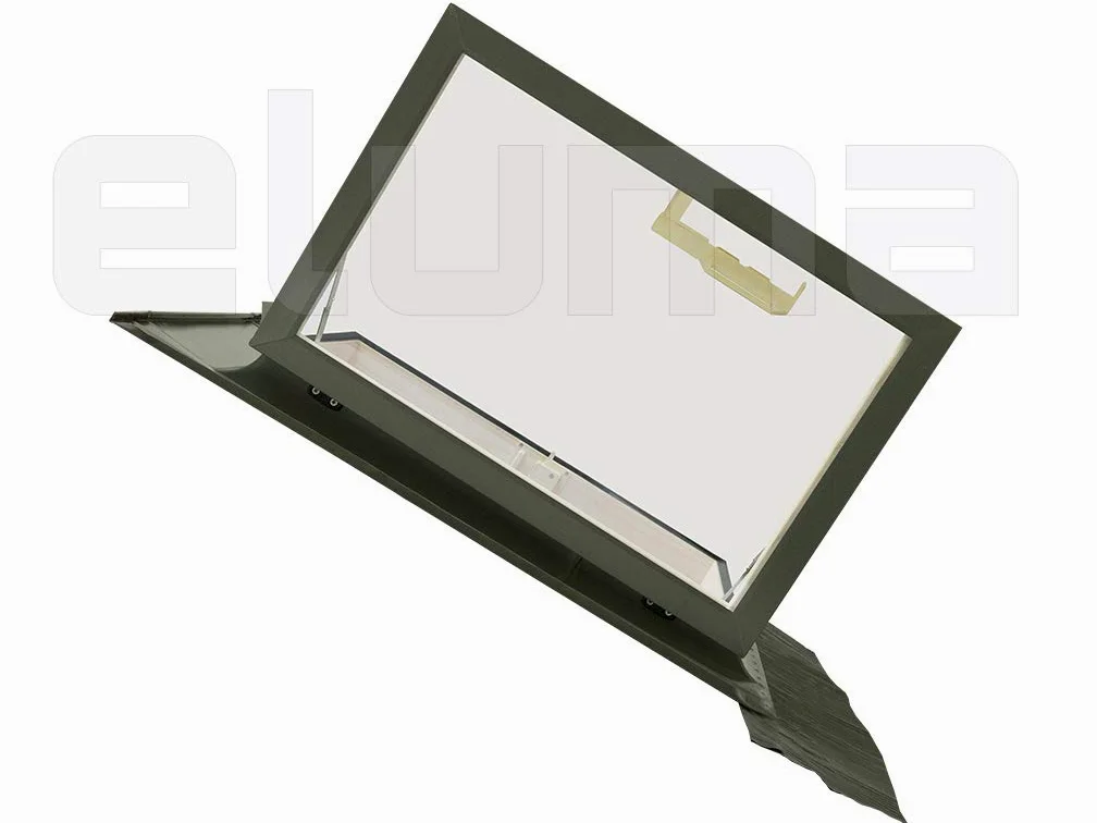 Lucernario - Finestra da tetto CLASSIC LIBRO | Finestra per uscita sul tetto | Vetro camera 4-9-4 | Apertura laterale | Made in Italy | 45x55 Base x Altezza