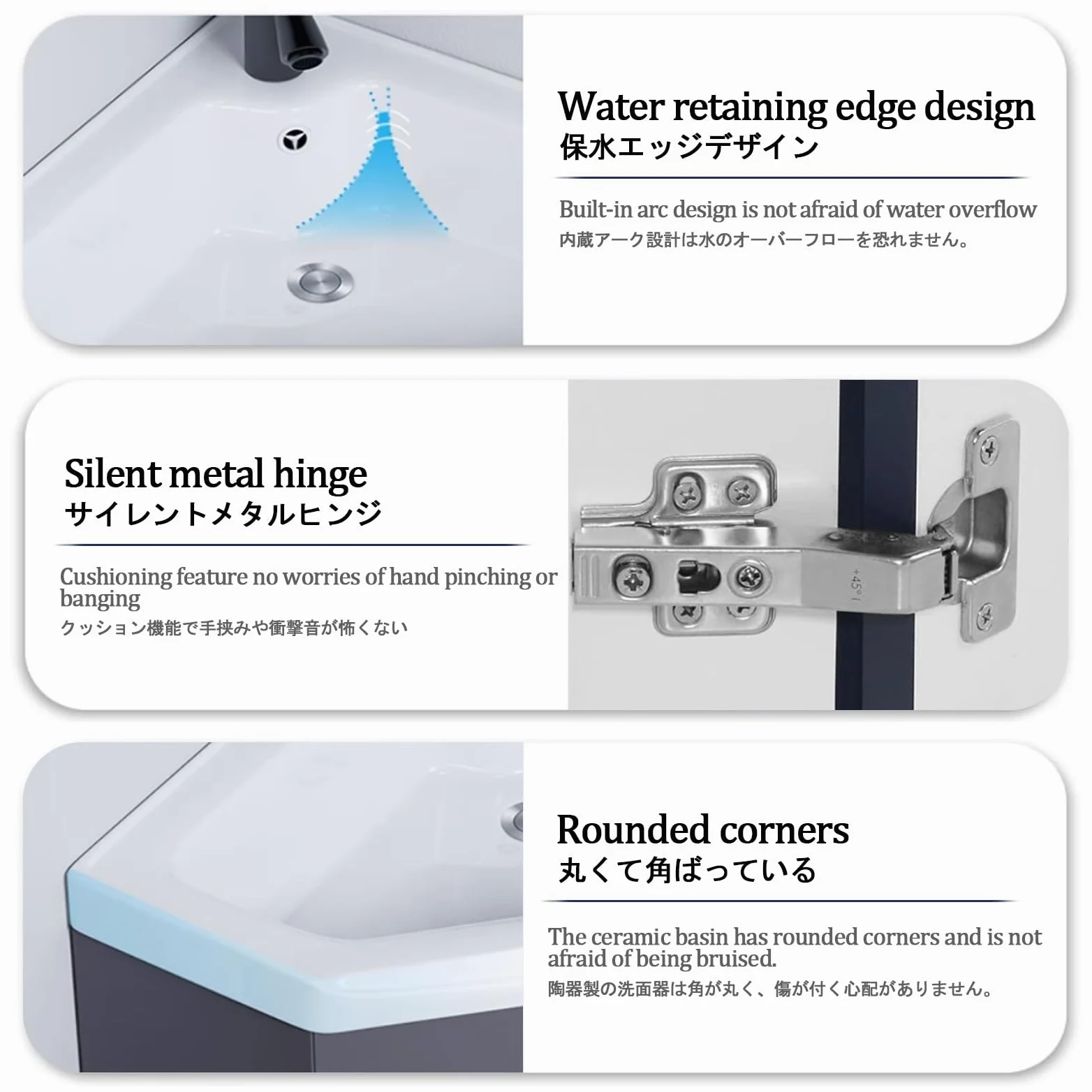 Bagno Lavabo Angolare su Piedistallo Mobile con Rubinetto e Scarico, Specchio e Sospeso per Bagno e Lavanderia
