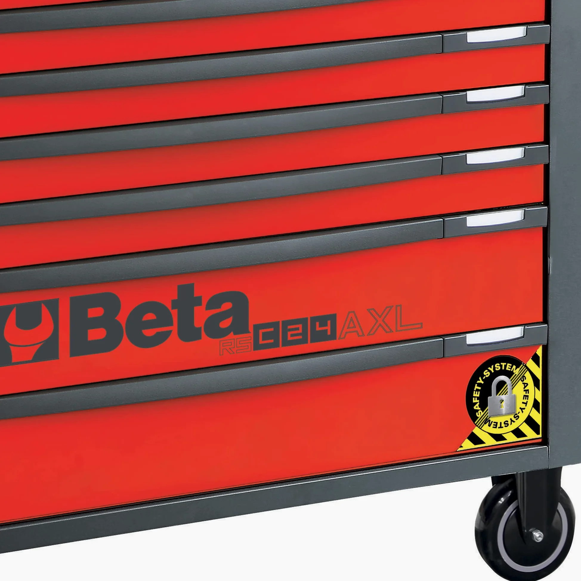 Beta RSC24AXL/8-R - Cassettiera porta attrezzi 8 cassetti, con sistema antiribaltamento, modello lungo