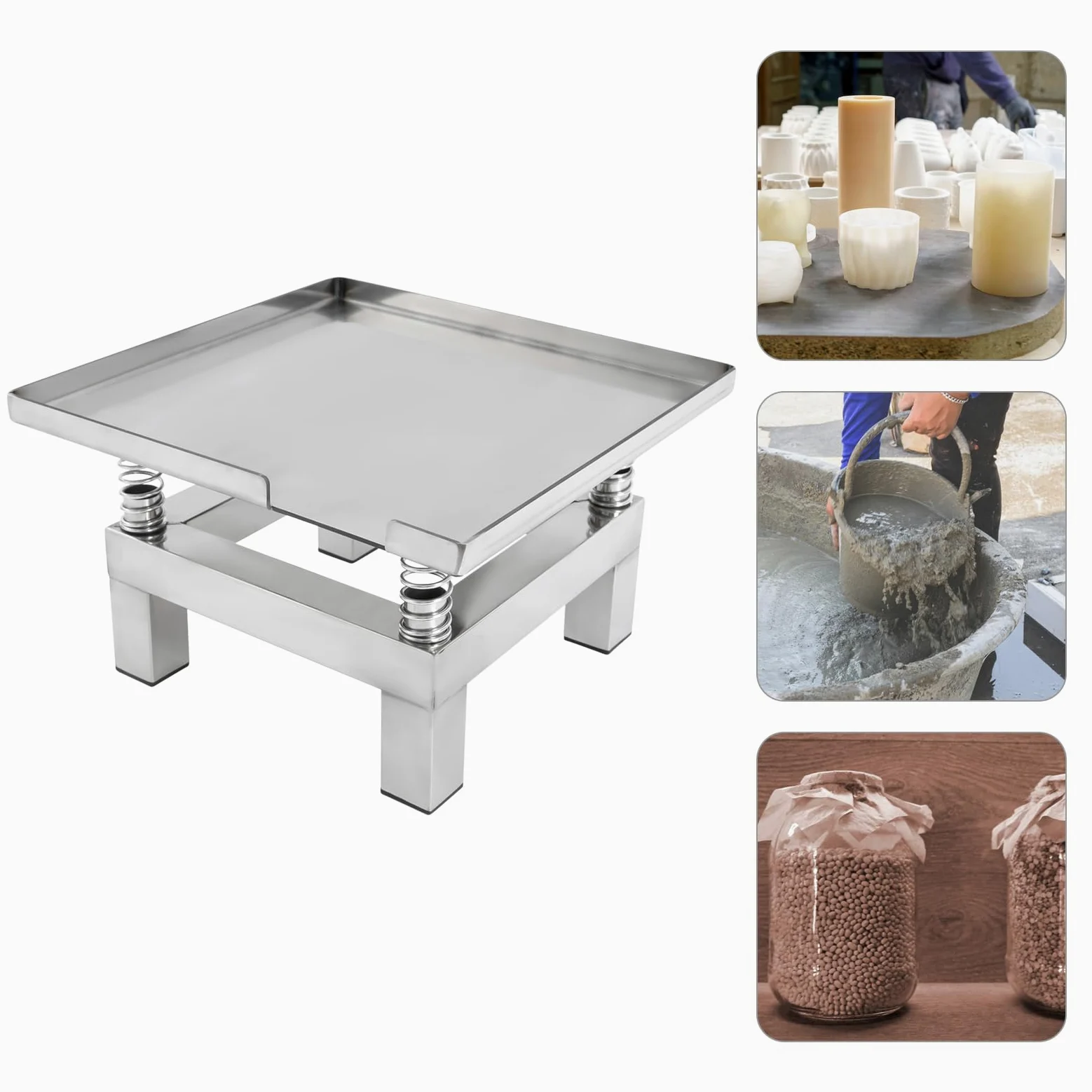 Tavolo Vibro-Scuotitore per Cemento, Piccolo Tavolo Vibro-Scuotitore per Cemento, 3000-3600 Giri/Min Tavolo Vibro-Scuotitore, Banco di Prova per Vibrazioni per Stampi di Vibrazione per