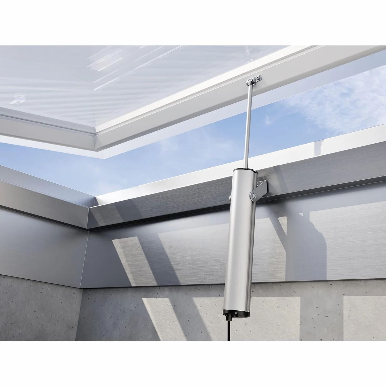 COMUNELLO Apriscatole con mandrino Fast 50 230 V, hub 300 mm, alluminio grigio