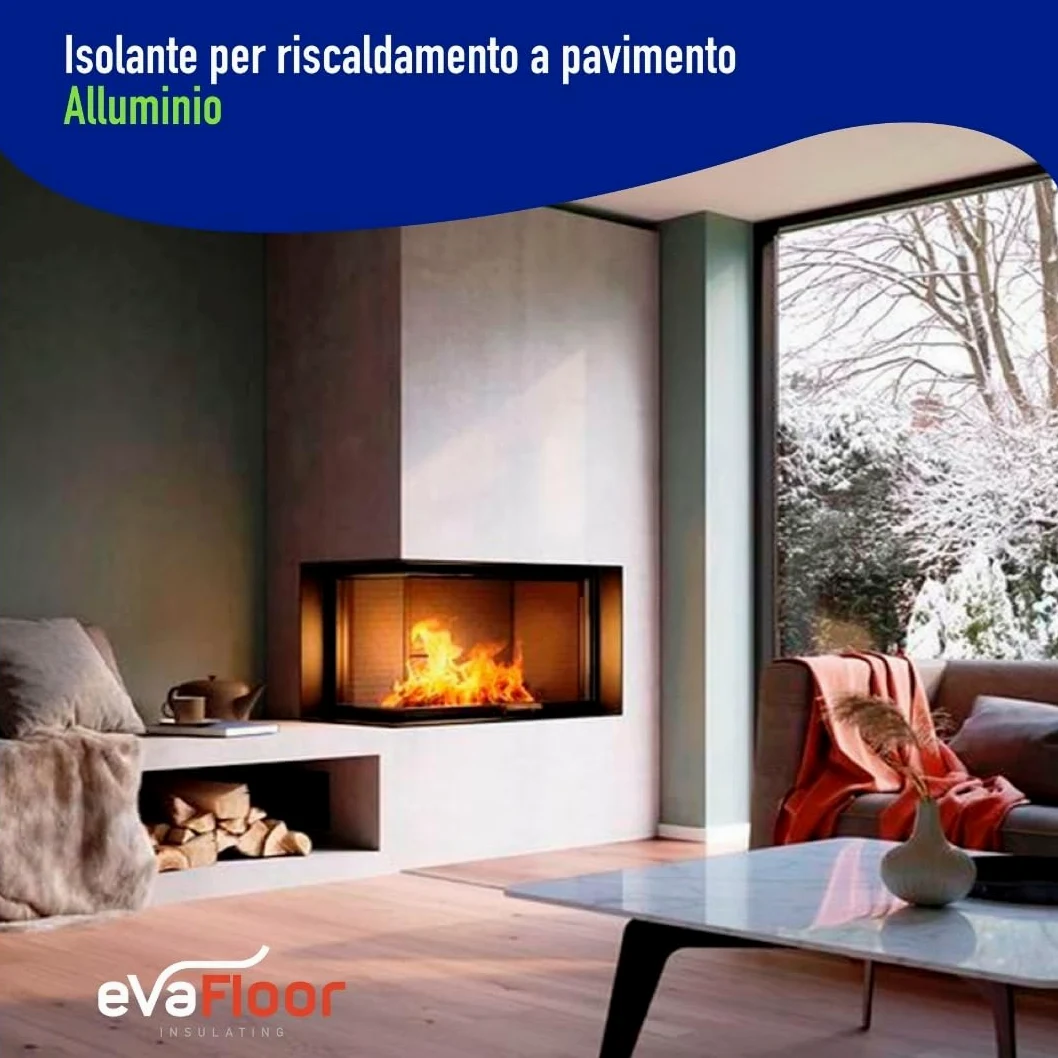 Pack 2 Sottopavimento per Laminato Radiante in Alluminio 1x20 metri | Sottopavimento Isolante | Base in EVA 2mm + Strato in Alluminio | Include Adesivo