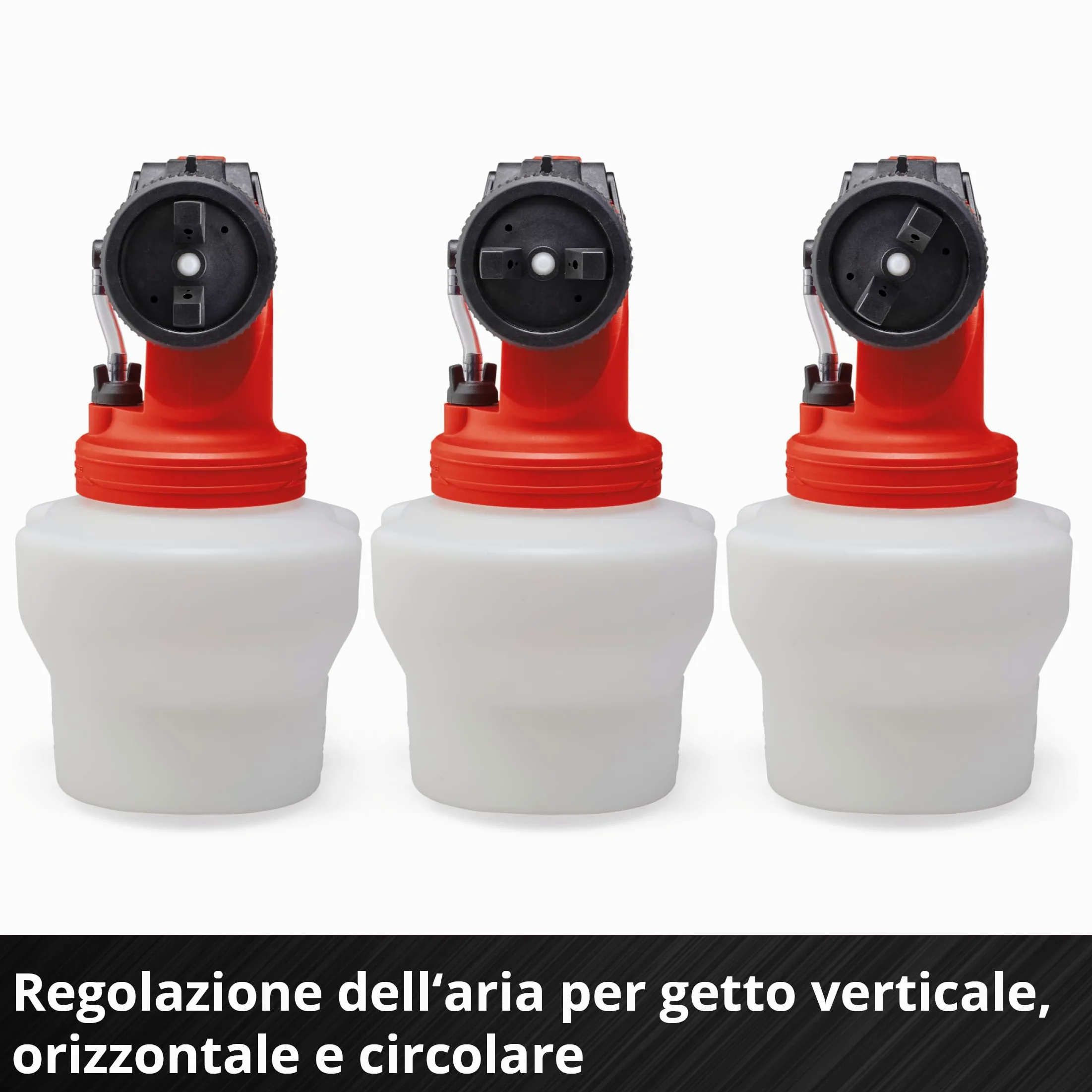 Einhell Sistema di verniciatura a spruzzo TE-SY 18/90 Li-Solo Power X-Change (18 V, portata 1000 ml/min, contenitore 1200 ml, quantità regolabile di aria/vernice, incl. accessori, batteria esclusa)