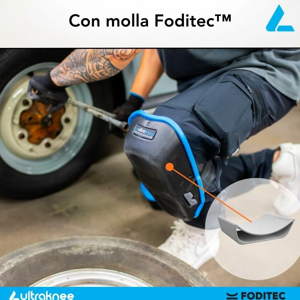 Hammock 2 | Ginocchiere da Lavoro Professionali per Cantiere & Giardinaggio | Protezione Ginocchia | Ergonomiche | Resistenti | Ginocchiere per Pantaloni da Lavoro