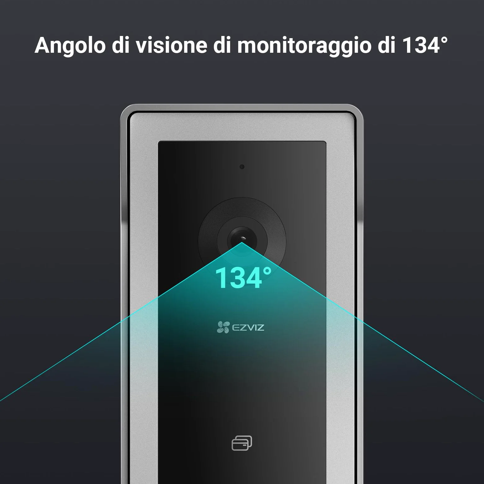 EZVIZ CP5 Videocitofono WiFi con Schermo Touch Screen a Colori da 7", Visione Notturna 1080p e Audio Bidirezionale, Citofono con Sblocco Remoto, Dual Band, Design Sottile