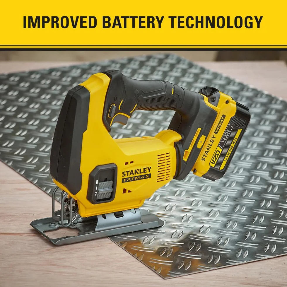 STANLEY FATMAX Sfmcs600B-Xj - Seghetto Alternativo 18V - Unità Senza Batteria E Caricabatteria