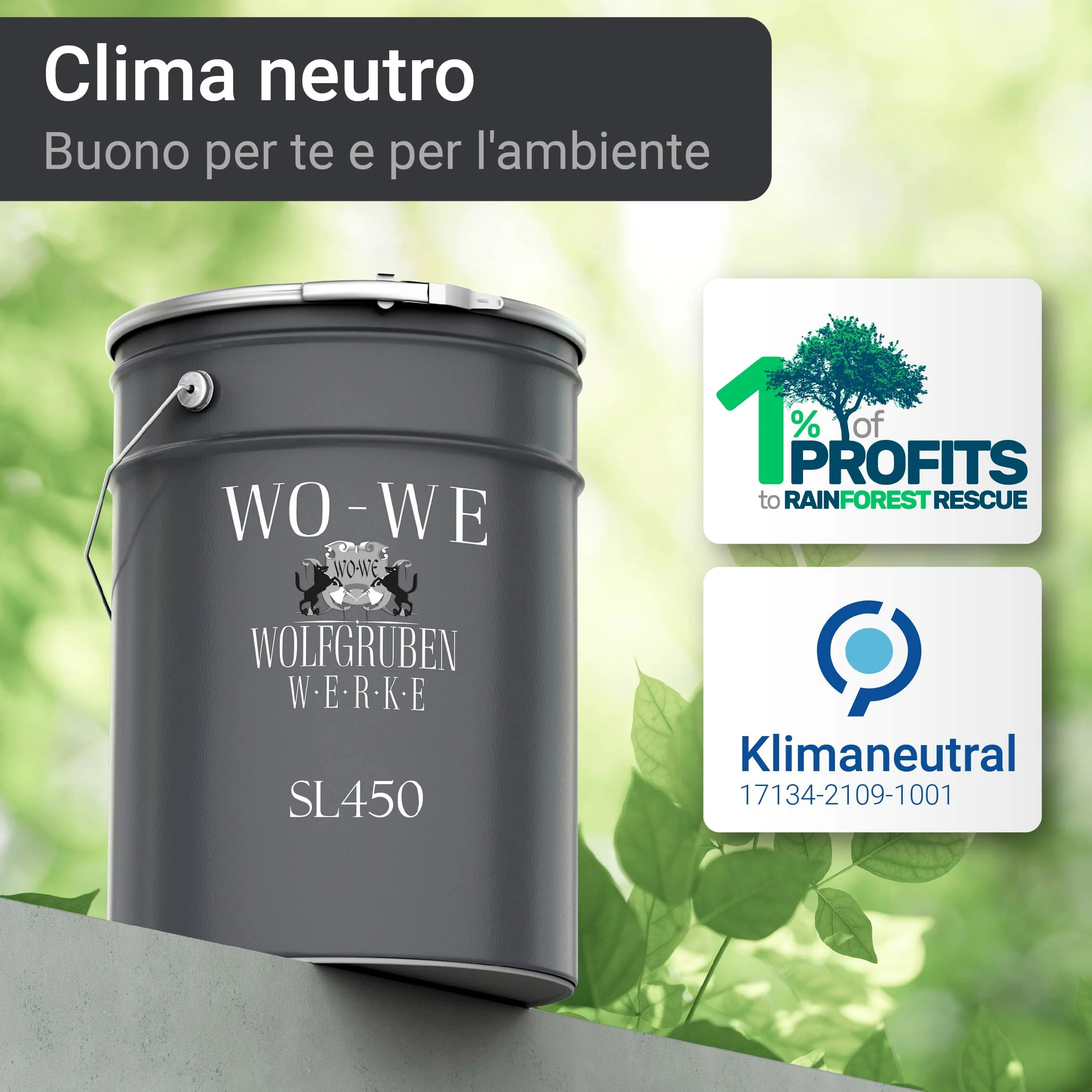 WO-WE Pittura per Piscina Vernice bicomponente Resina epossidica RAL 5012 sim. Blu Luce - 10KG