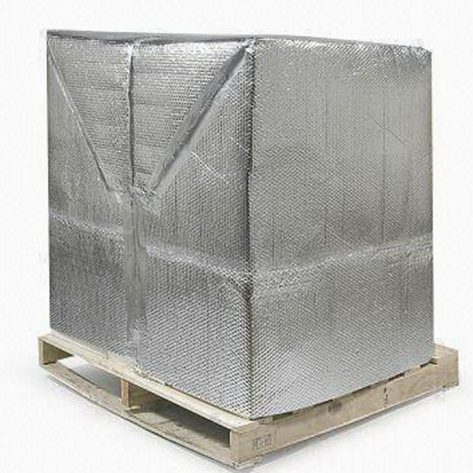 Imballaggi Point - Cappucci copripallett - con alluminio 120 x 80 x 150 cm. Protezione Bancali Termica e Anti-Umidità per Trasporto e Stoccaggio - Set da 3 Pezzi