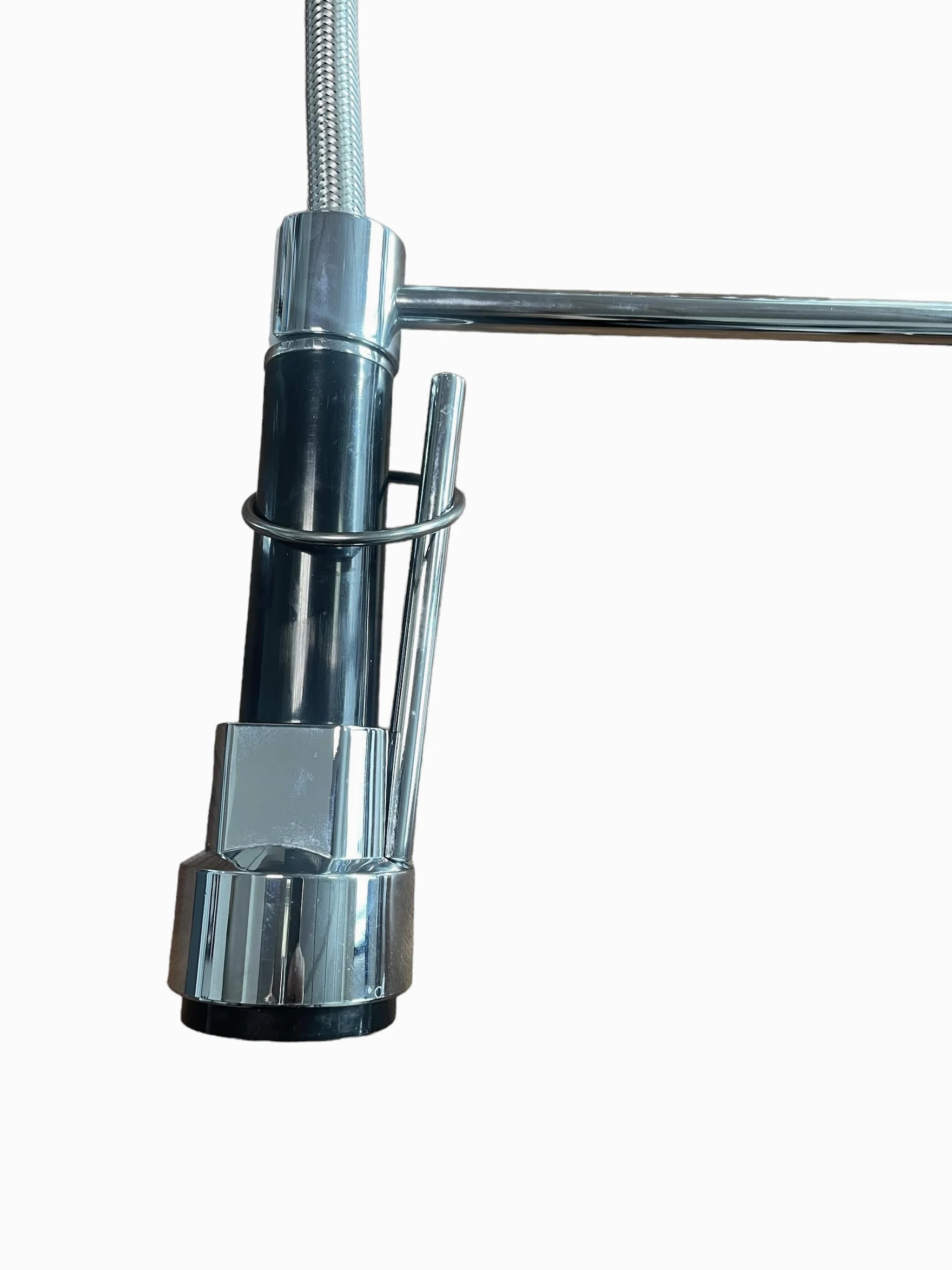 BAGNOCLIC | Miscelatore cucina industriale | Acciaio inox, leva lunga, doccetta con leva | Controllo preciso, installazione semplice | Rubinetto professionale versatile