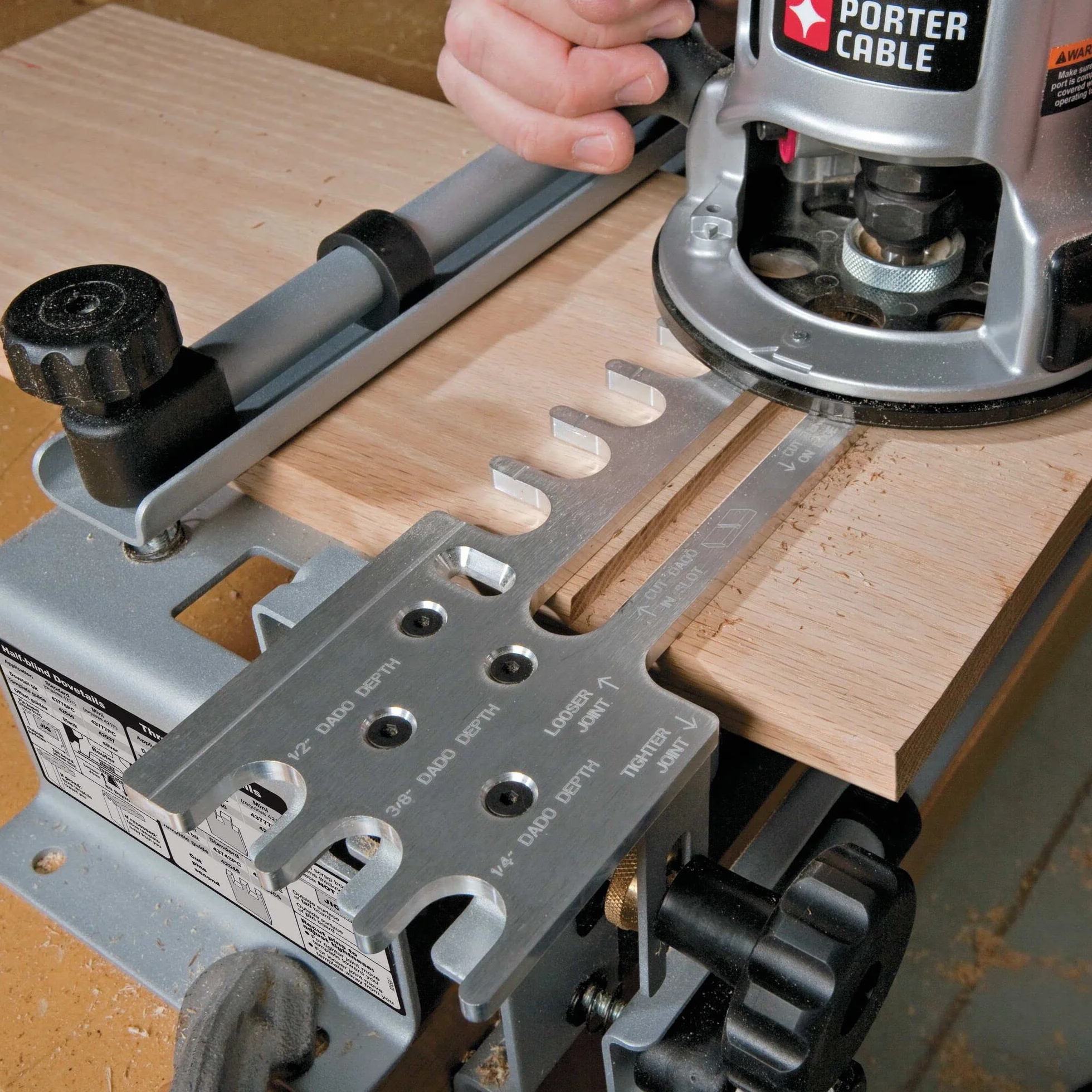 PORTER-CABLE 4216 Super Jig - giunto a coda di rondine (4215 con mini kit), 4216