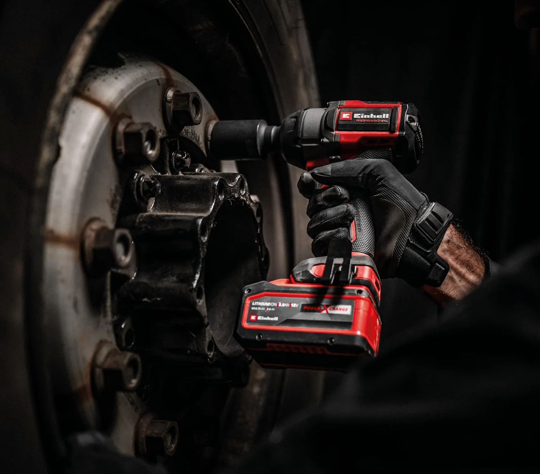 Einhell Professional Trapano a percussione a batteria TP-CW 18/750-C Li BL-Solo PXC (18 V, coppia 750 Nm, funzione di arresto automatico, Brushless, mandrino esagonale, batteria esclusa)