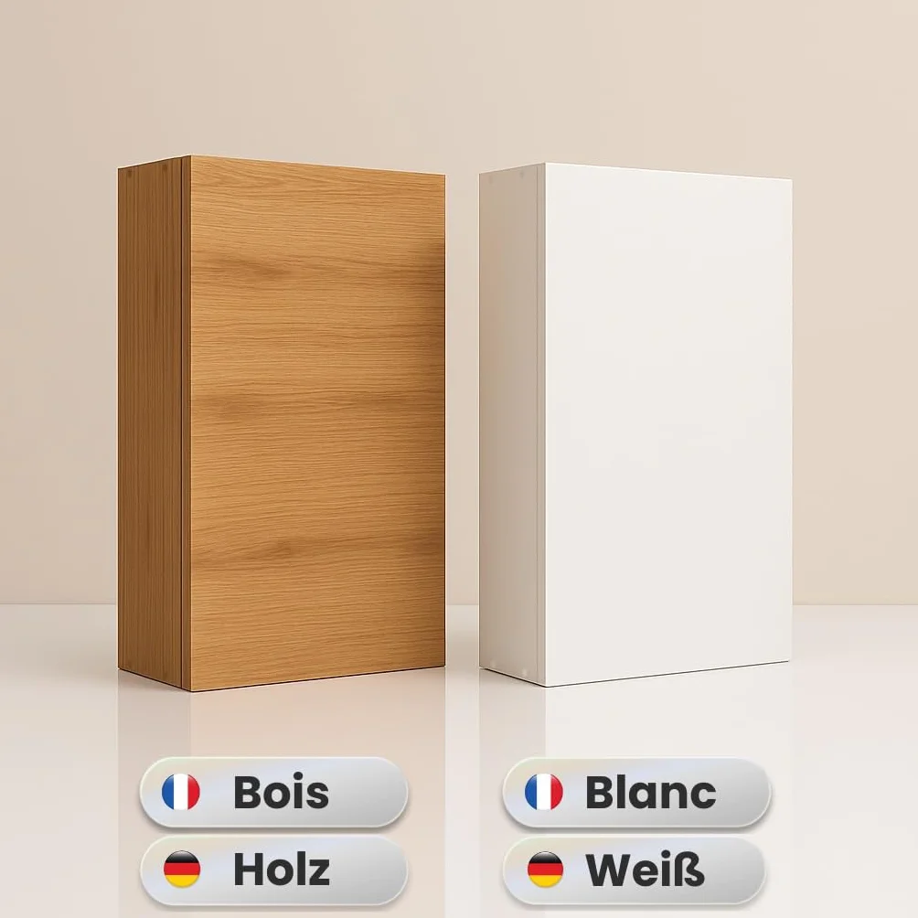 Copertura per quadro elettrico, scatola elettrica, copertura per contatore elettrico, scatola di rivestimento per quadro elettrico (Grande, Legno + Serratura (2 chiavi))