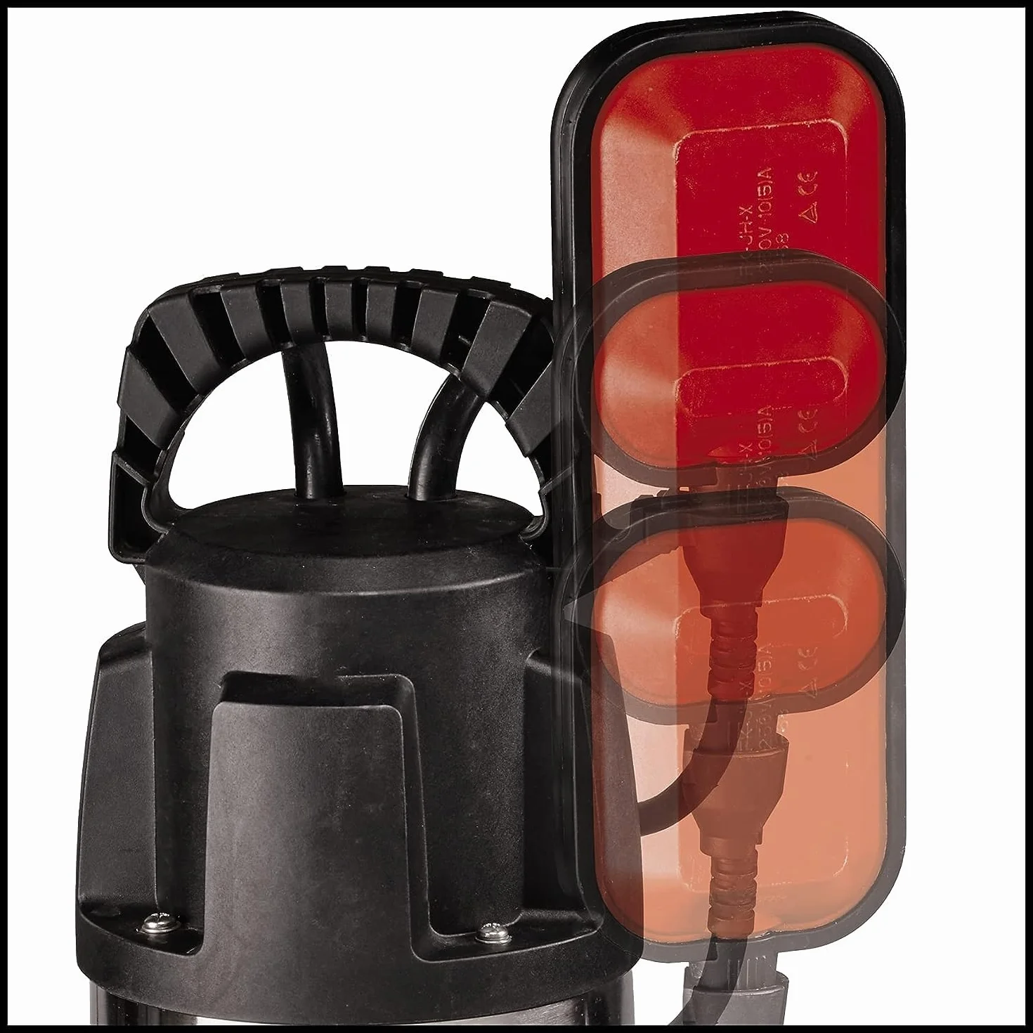 Pompa per acque scure GC-DP 9040 N di Einhell (900 W, portata di 22.000 l/h, corpi estranei Ø 40 mm, protezione da sovraccarico termico, incl. raccordo universale)