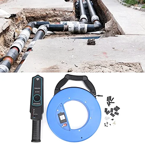 Rilevatore di Intasamento di Linea Rilevatore di Punti di Inceppamento di Condotte Domestiche di Tubi Rilevatore di Intasamento Portatile Strumento di Rilevamento di Intasamento con (30 M)