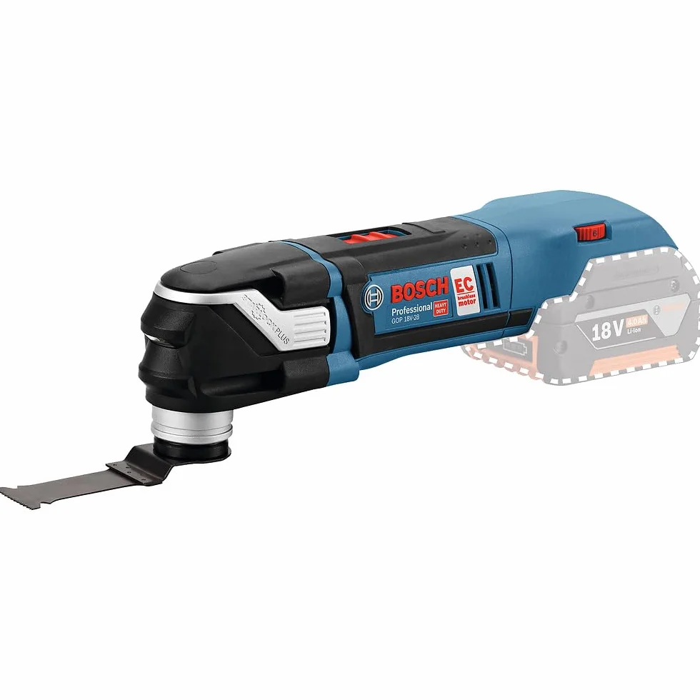 Bosch Professional 06018B6002 Utensile Multifunzione Gop 18 V-28 System, Angolo di Oscillazione: 2.8°, Batterie e Caricabatteria Non Inclusi, in Cartone