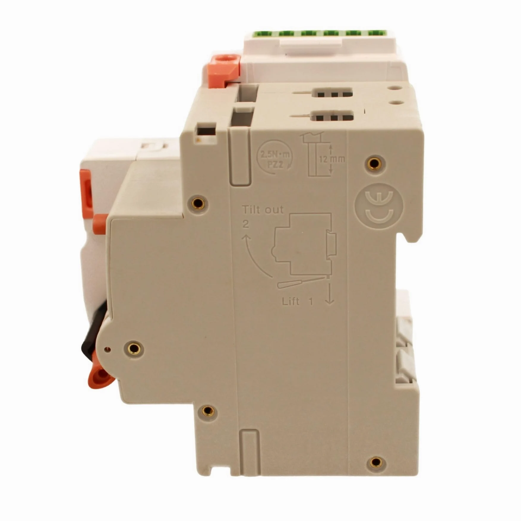 Interruttore Magnetotermico Differenziale Con Riarmo Automatico, RCBO Tipo A Curva C, Idn 300mA / 0.3A, In 20A, 2P Veri 6kA, 3 Moduli, con 3 Tentativi di Riarmo (10s/60s/300s)