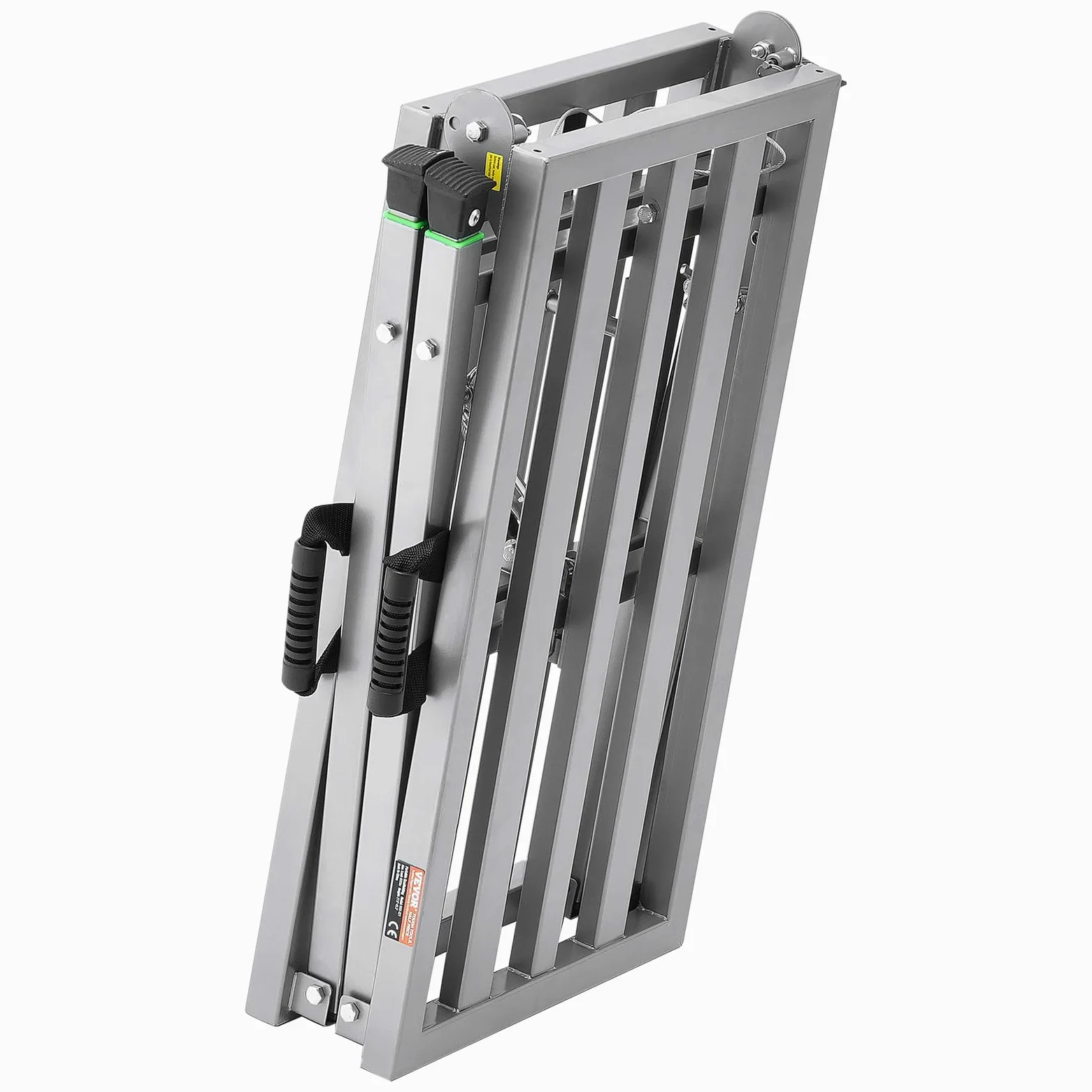 VEVOR Piattaforma di Lavoro, Altezza Regolabile a 4 Marce 1150 mm, Scala Pieghevole in Lega di Acciaio, Piattaforma per Ponteggi Capacità 360 kg, Piedini in Gomma Antiscivolo, per Pulizia Lavaggio