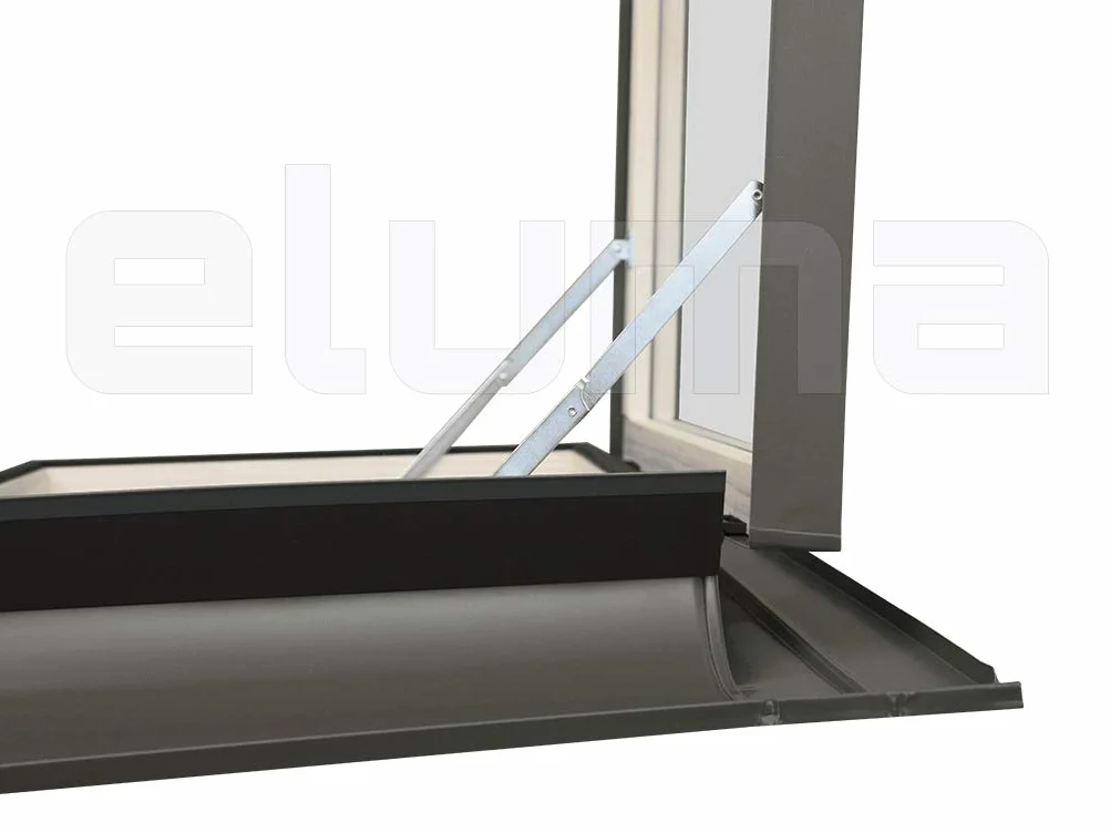 Lucernario - Finestra da tetto CLASSIC LIBRO | Finestra per uscita sul tetto | Vetro camera 4-9-4 | Apertura laterale | Made in Italy | 45x55 Base x Altezza