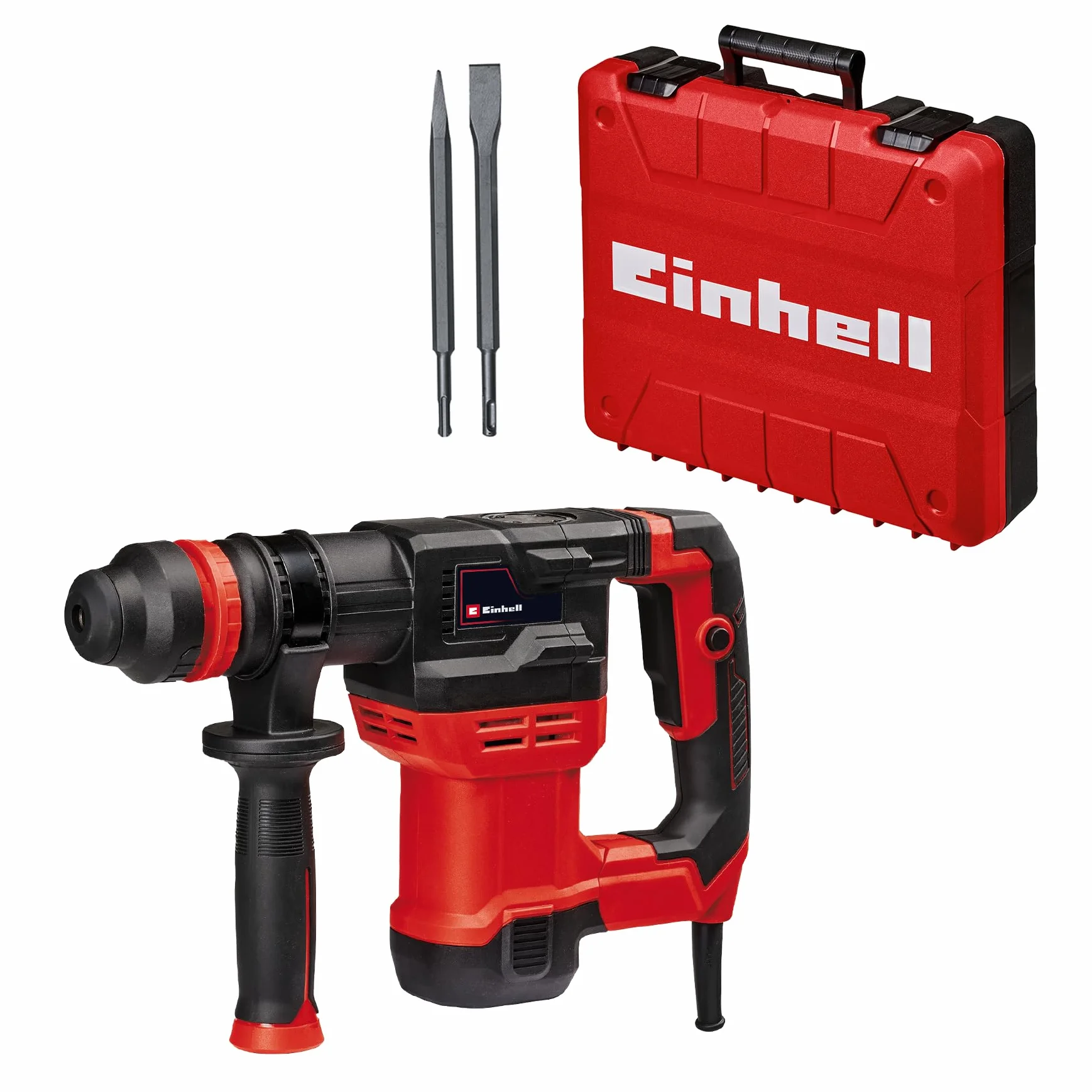 Martello demolitore TE-DH 5 di Einhell (5 J, mandrino portautensile con attacco SDS Plus, impugnatura antivibrante, impugnatura supplementare flessibile, E-Box inclusa)
