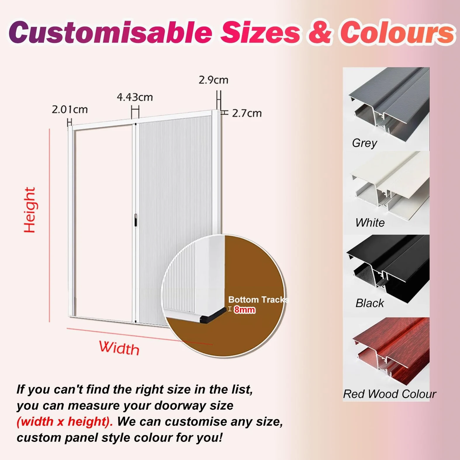 Porta a Soffietto Porte Pieghevoli Alte 200 210 220 230 240 Cm, Senza Foratura Porta A Soffietto Per Cucine/Bagni/Camere Da Letto, Divisorio A Nido D'ape(98x210cm)