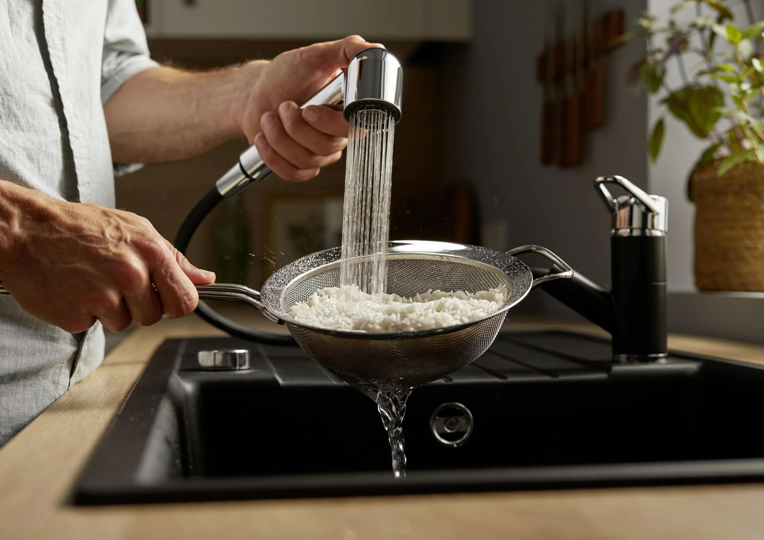 BLANCO WEGA-S II Softbianco/cromato | Alta pressione | Con tubo estraibile | Dispositivo di prevenzione del riflusso | Cartuccia in ceramica | Qualità sicura dell'acqua e risparmio idrico