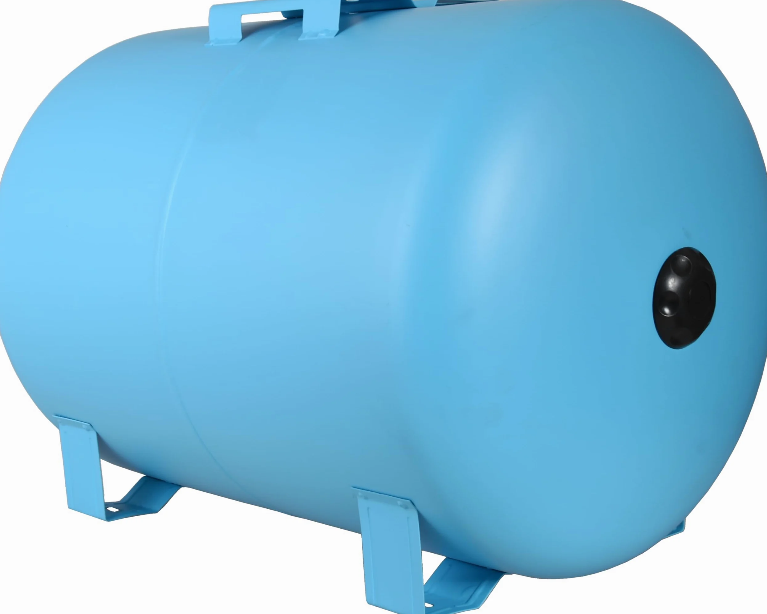 Serbatoio a Pressione 100L - per Impianti Idrici e Sistemi Autoclave - con Membrana EPDM - Vaso di Espansione - per Pompa Domestica Pompa per Pozzo - Attacco da 1" - Acciaio - Orizzontale 100 Litri