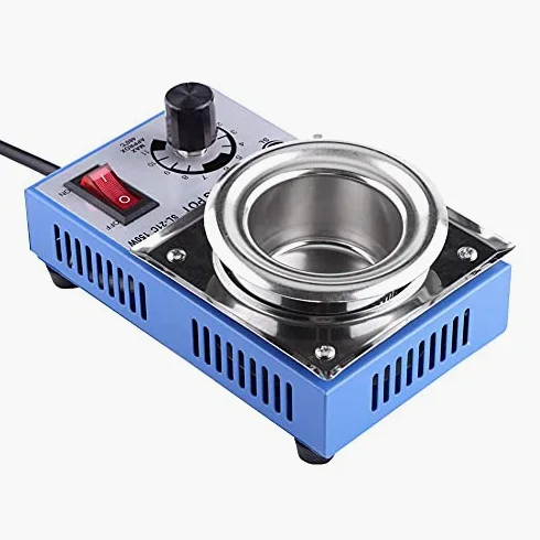 220 V 150 W Solder Pot Saldatura Dissaldante Bagno 50mm ST-21C 450 Gradi Max Tin Forno di fusione termoregolazione Saldatura Dissaldante Bagno