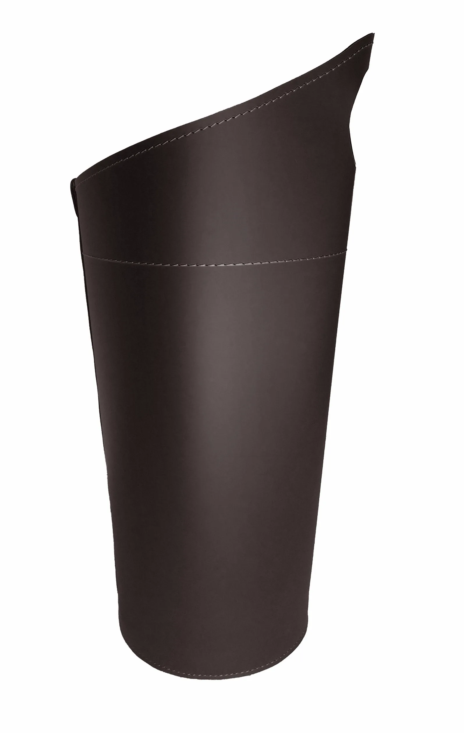 LIMAC Design NILAR, Set Ferri da Camino con Manico in Cuoio, Borsa Porta-Ferri Moderno in cuoio, Attrezzi da Caminetto, Sacca portaferri, Prodotto in Italia. Marrone Scuro