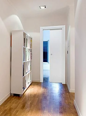 Porta Scorrevole Interno Muro Bianco Liscio 210 x 70