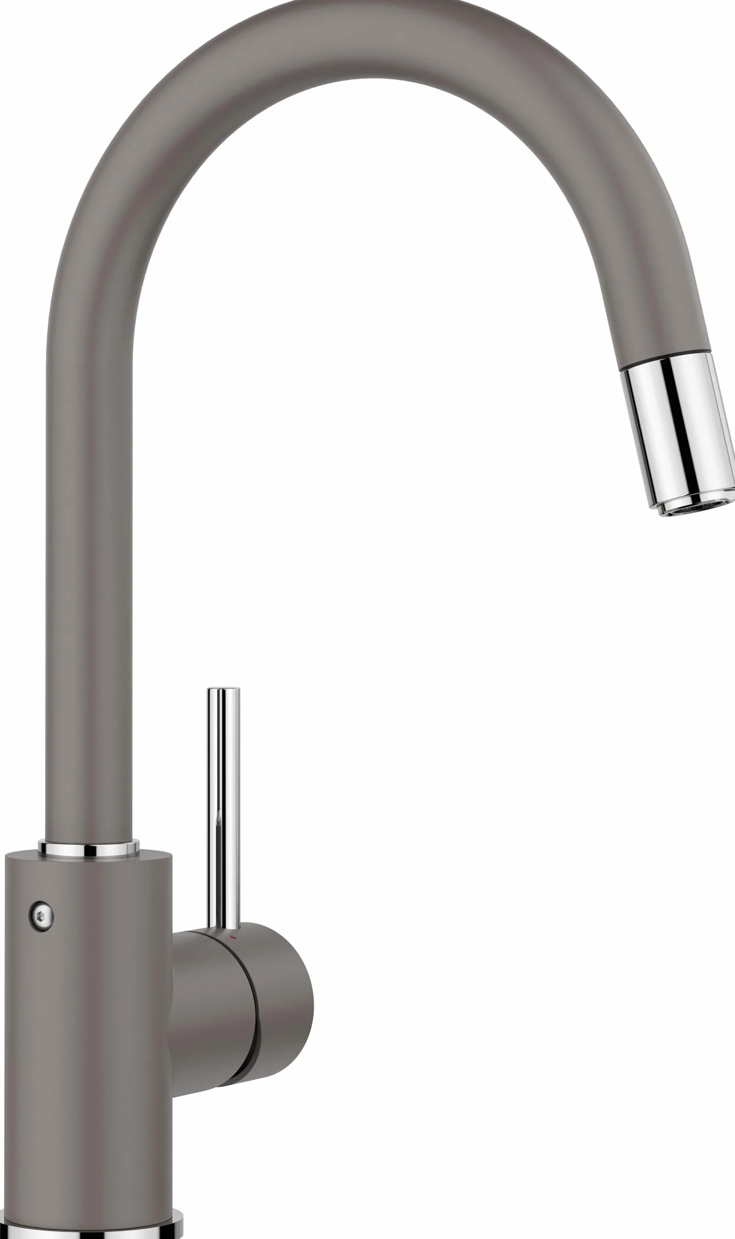 BLANCO MIDA-S grigio vulcanico, ad alta pressione, con tubo estraibile, antiriflusso, cartuccia in ceramica, qualità sicura dell'acqua e risparmio d'acqua