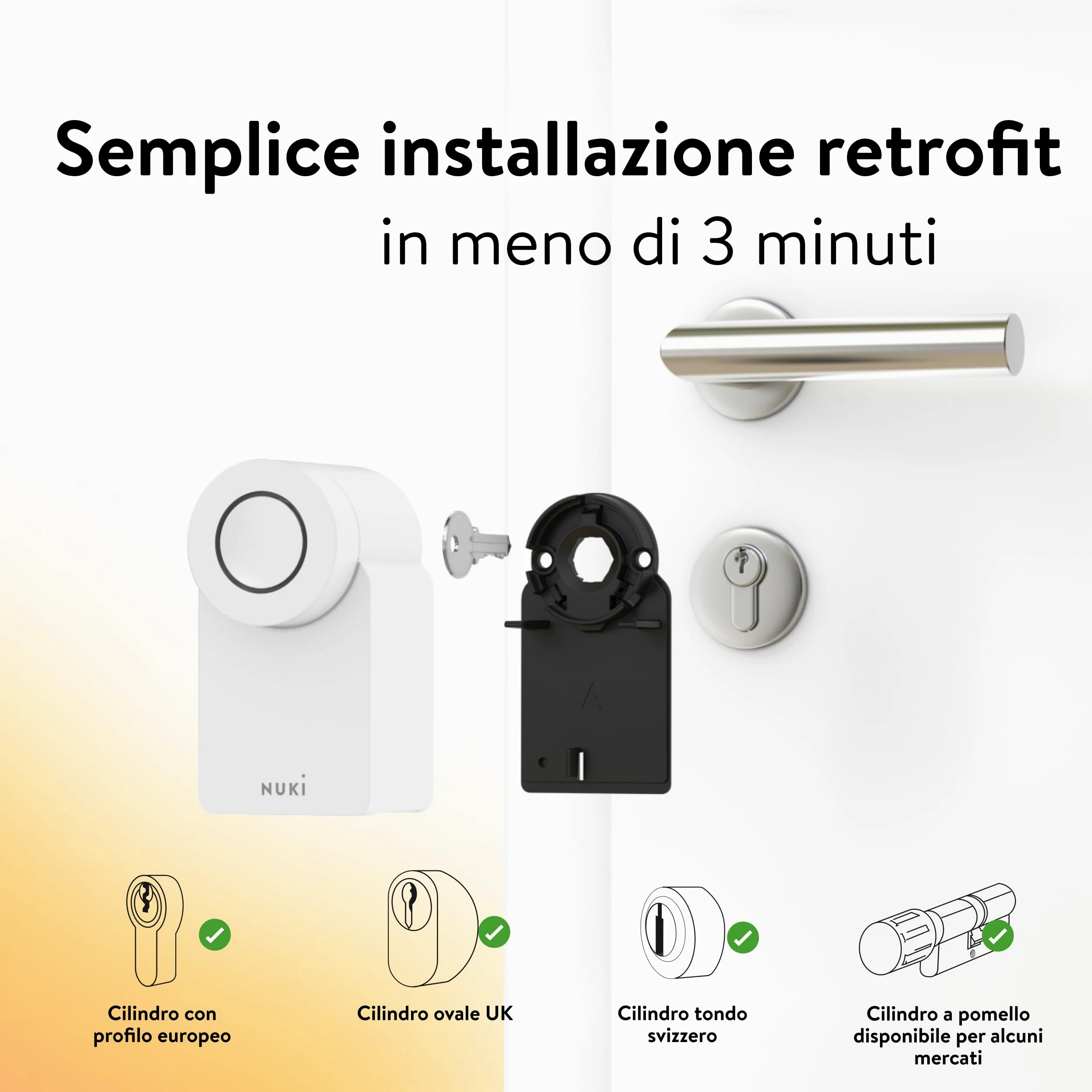 Nuki Smart Lock Go (2025) con Bluetooth & Matter, serratura smart retrofit che trasforma lo smartphone in chiave, senza cambiare cilindro – Smart Lock