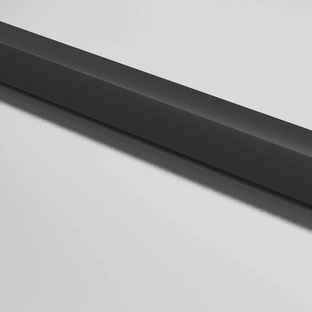 vidaXL Porta Interni Sottile Nera 83x201,5cm Vetro Temperato Alluminio