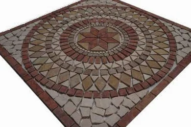 Marmo Rosone 30 x 30 cm, decorazione a mosaico, pietra naturale, piastrelle rosso Verona 062