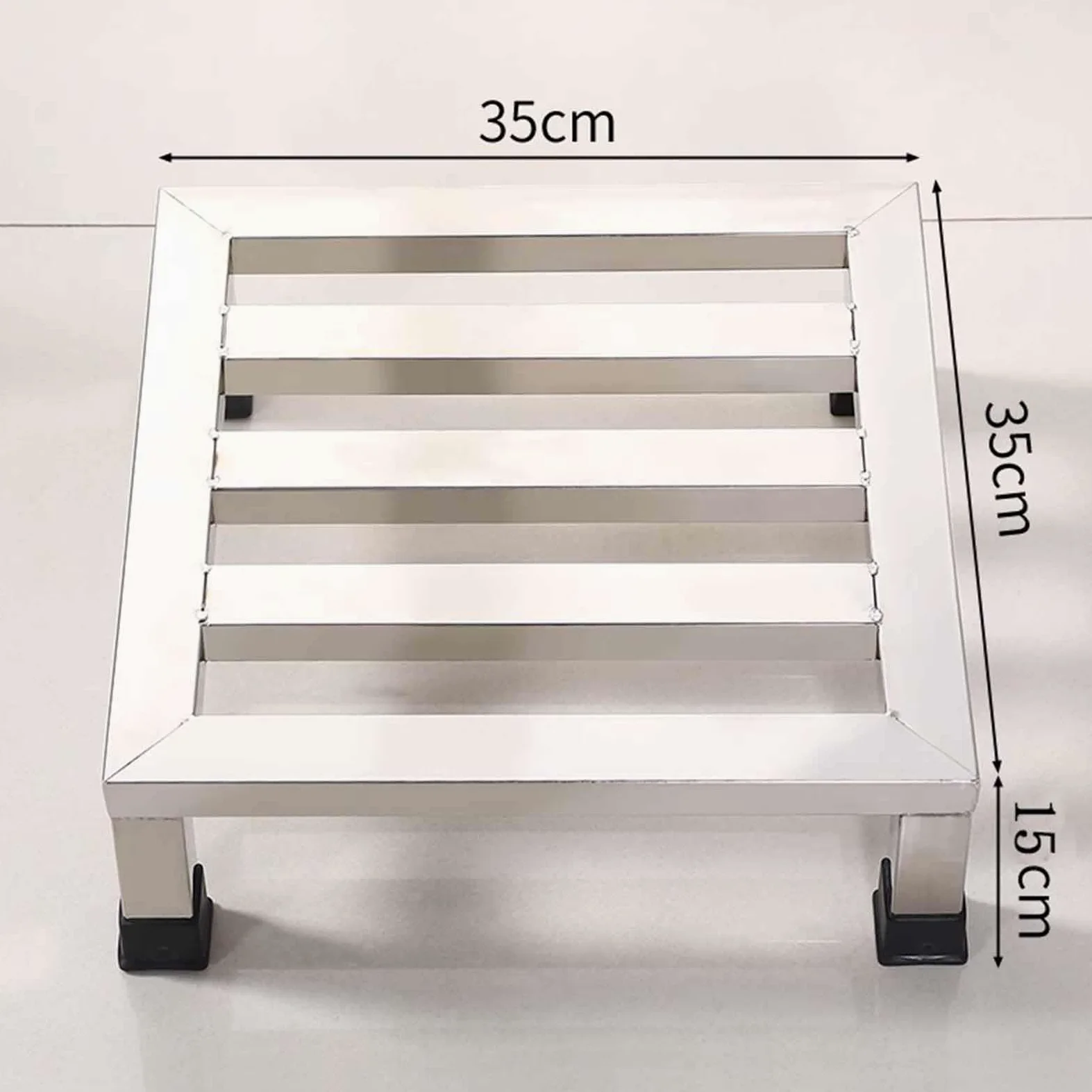 Rialzo per elettrodomestici resistente, staffa in acciaio inox per lavatrice e frigorifero, maggiore stabilità e design salvaspazio