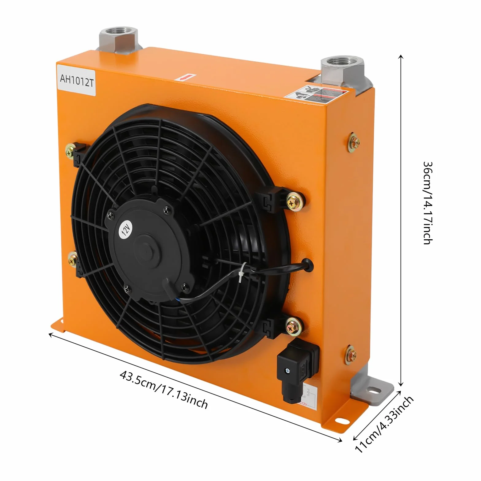Raffreddatore d'aria idraulico DC 12 V Raffreddatore ad olio raffreddato ad aria 120 W Radiatore olio idraulico 100 l/min