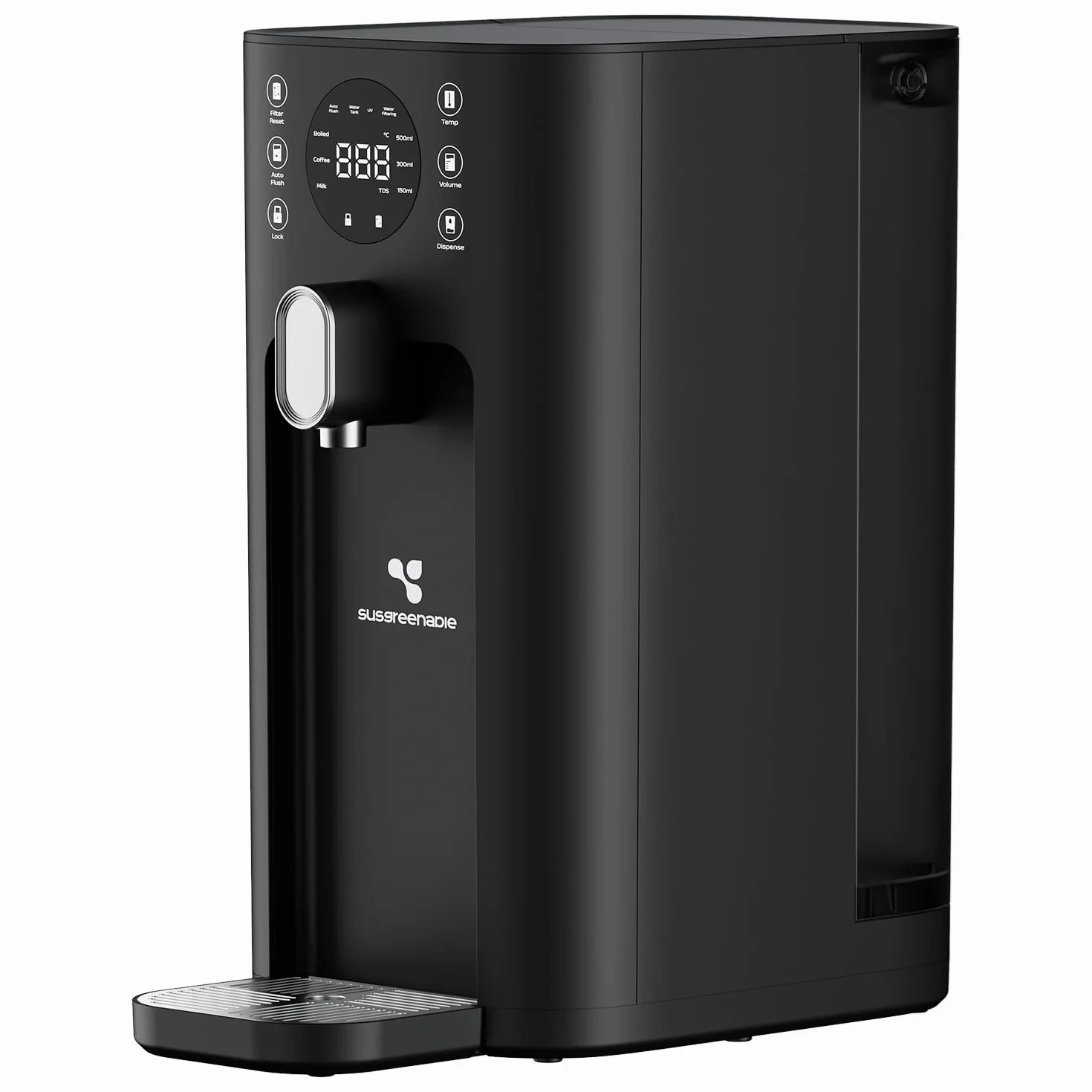 CIARRA X SusGreenable Depuratore Acqua a Osmosi Inversa da Tavolo, Acqua Calda Istantanea 3s, Filtro RO 4 Stadi, Serbatoio 4.3L, 4 Temperature, Display TDS, Senza Installazione