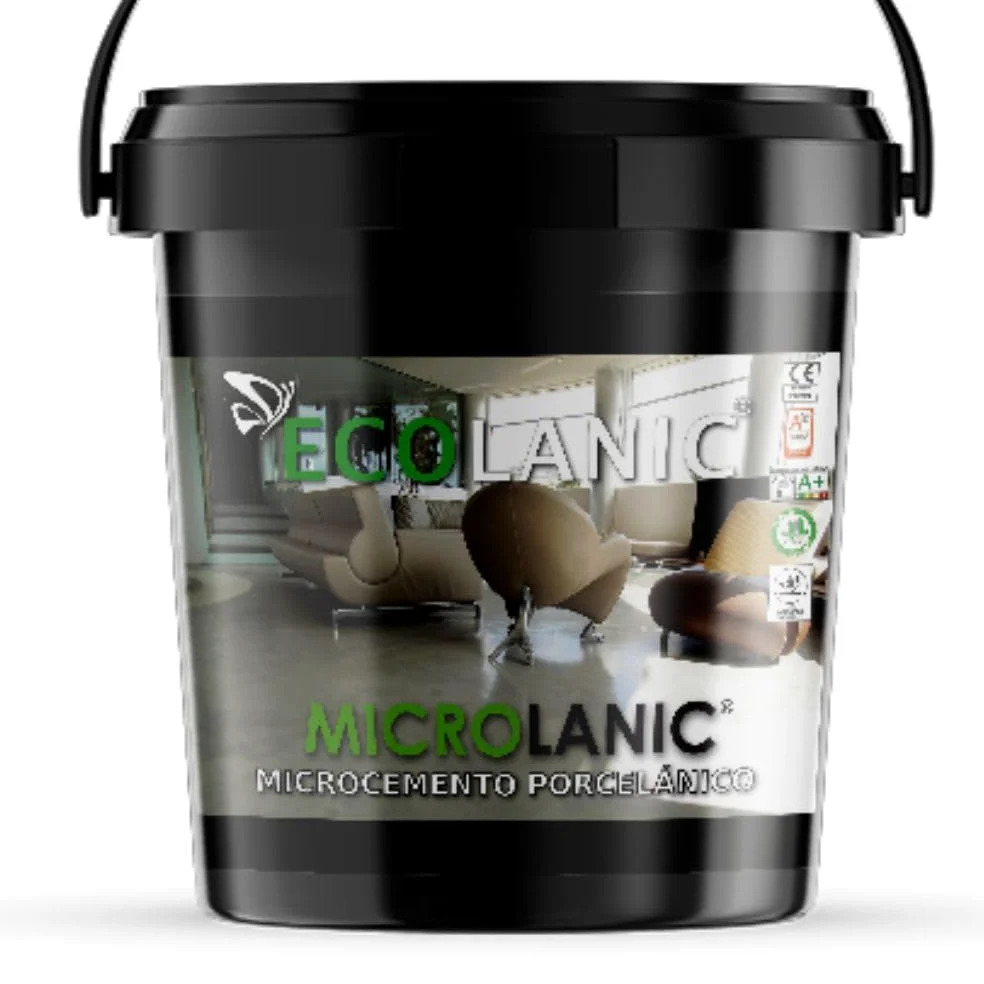 MONOCOMPONENTE SPESSO 20KG. Polvere di microcemento a grana grossa. Per 14m2. Per la preparazione di supporti su pareti e pavimenti. Colore bianco neutro.