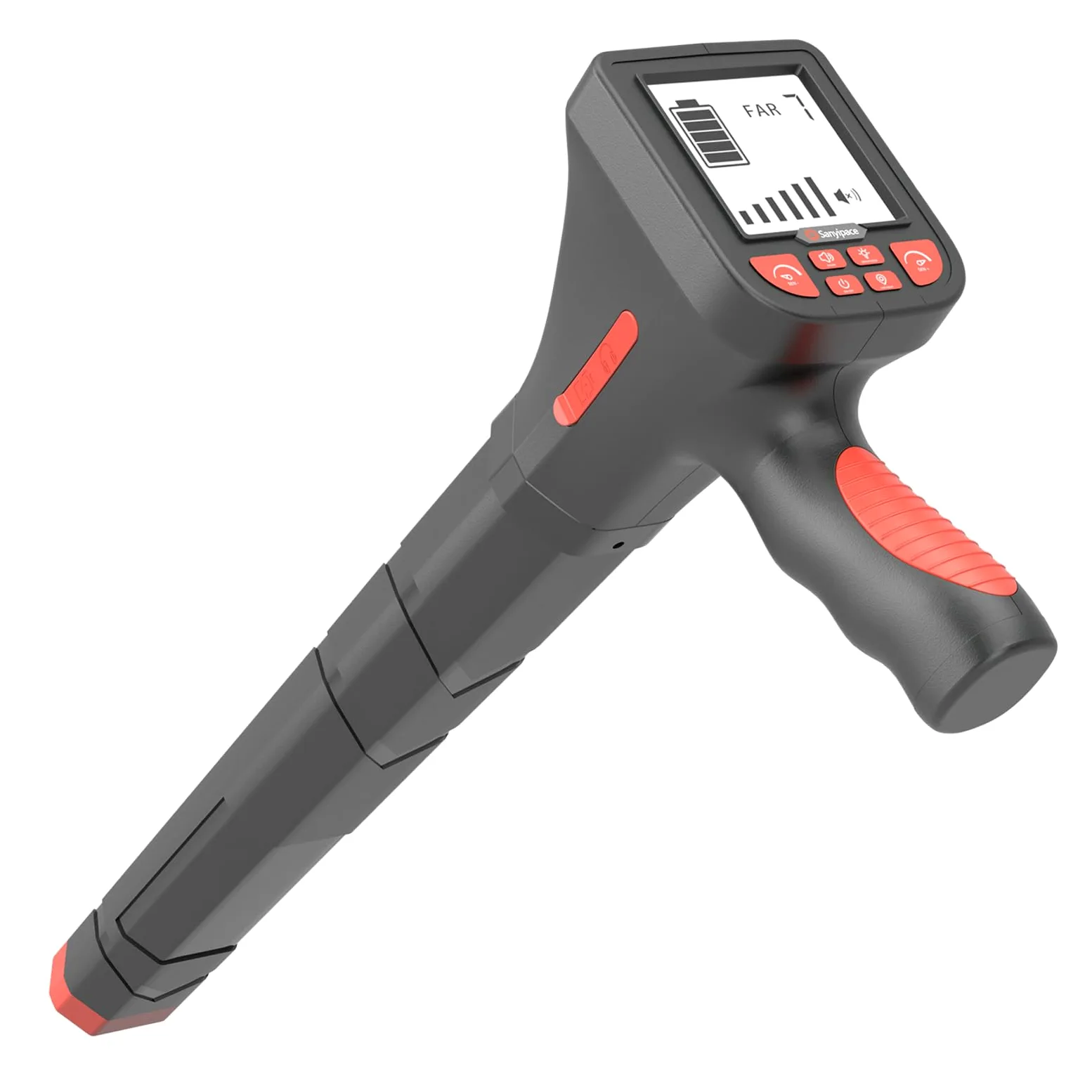 Localizzatore per Tubi, Sanyipace 512Hz Locarogatore del Tubo Sotterraneo con Schermo da 3.5 Pollici,Batteria da 3000mAh, Altoparlante,Commutazione tra Modalità Vicina e Lontana,Sensibilità regolabile