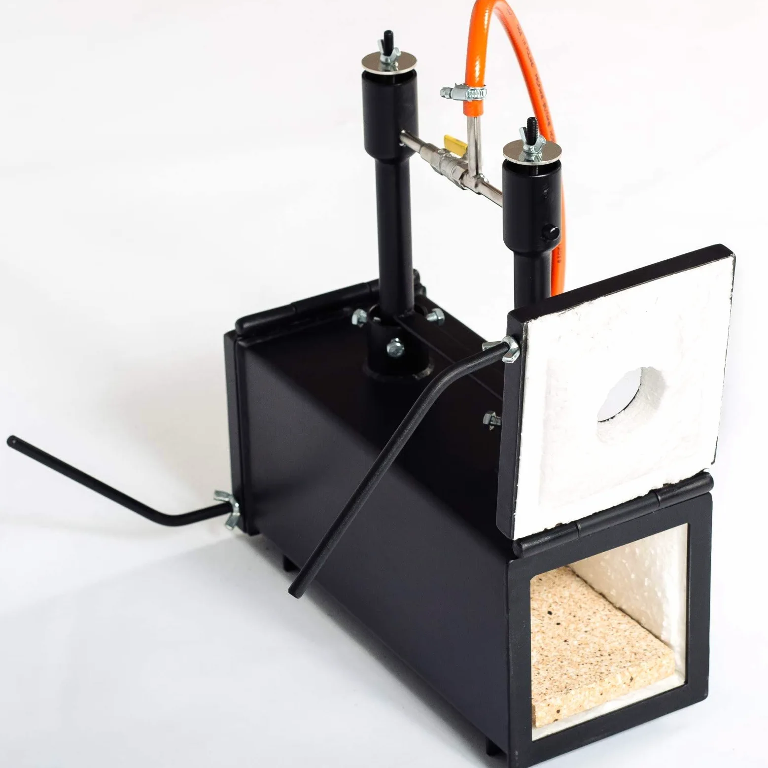 DEVIL-FORGE Forgia a Gas Propano DFPROF2+2D Fucina con 2 Bruciatori DFP (160.000 BTU) uso 1o2, 2 porte, Fabbricazione di Coltelli, Lavorazione dei Metalli, Fabbro, Maniscalco 1370°C